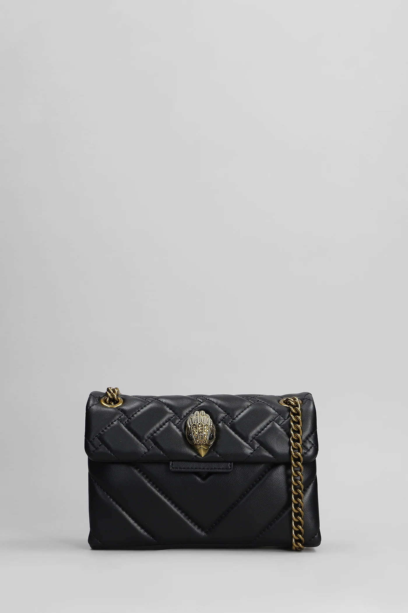 Mini Kensington X Shoulder bag in black leather