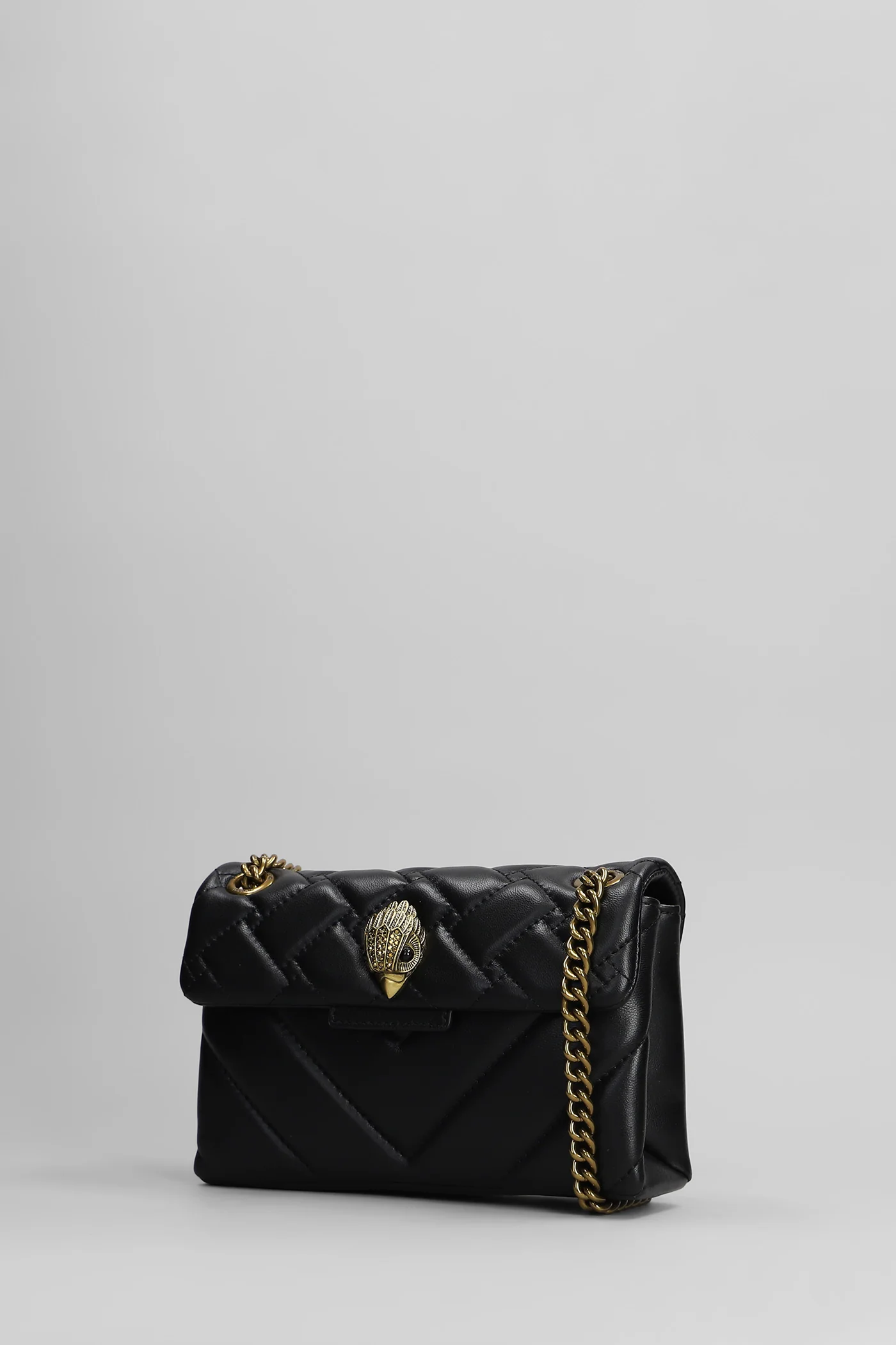 Mini Kensington X Shoulder bag in black leather - Image 2
