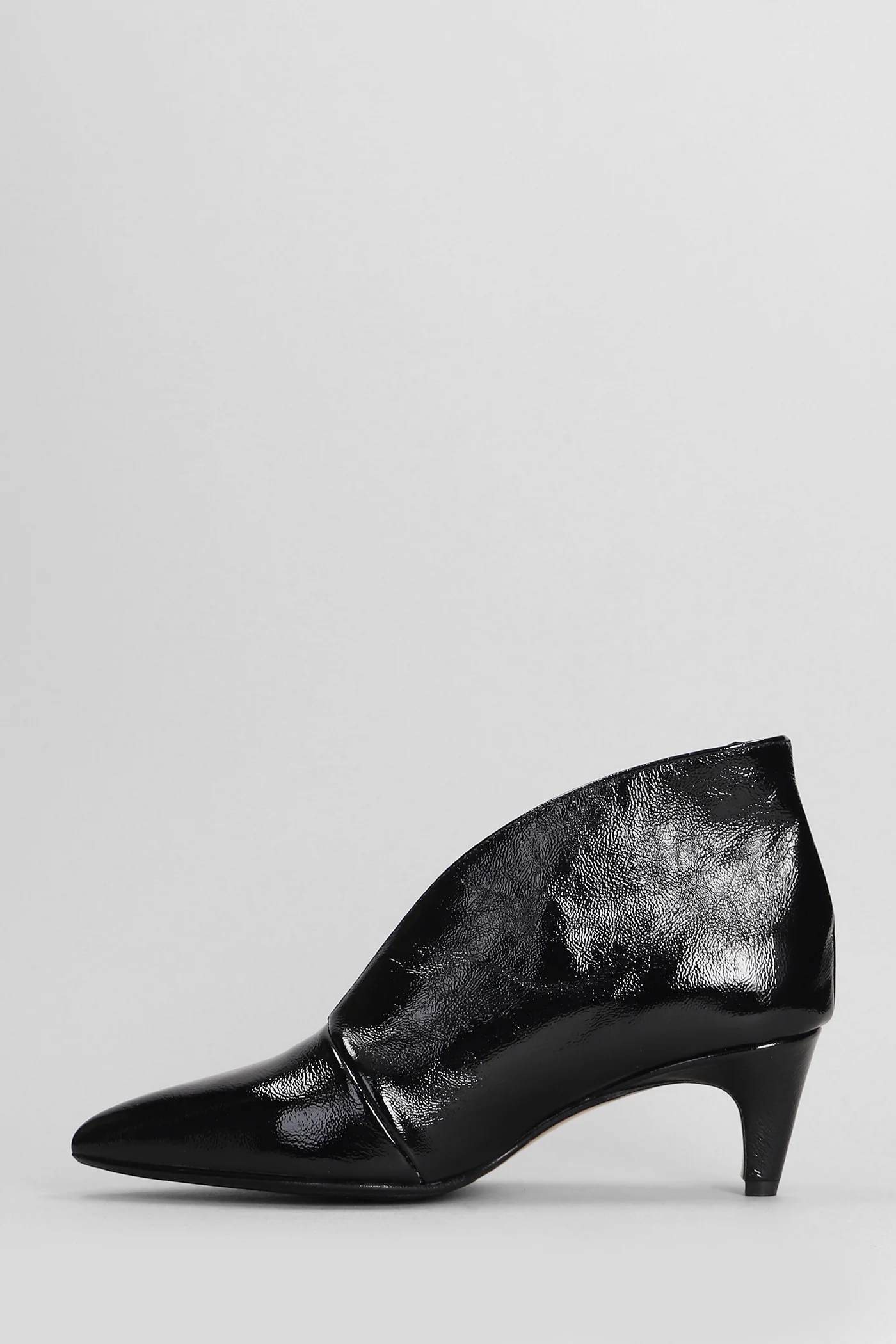 High heels Ankle boots in black leather - Image 3