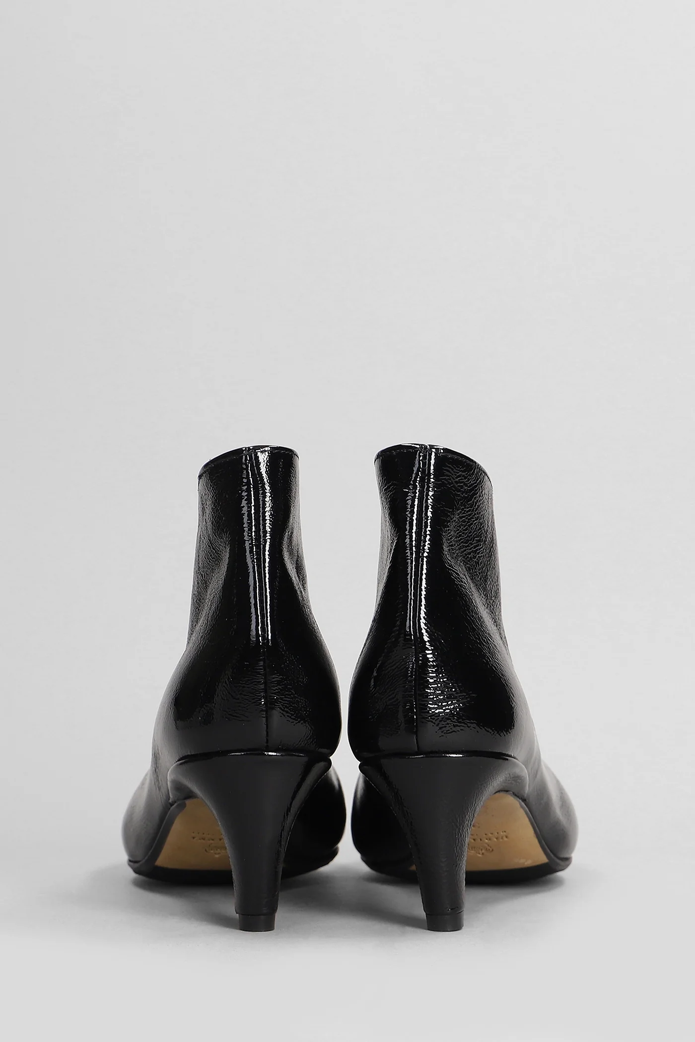 High heels Ankle boots in black leather - Image 4