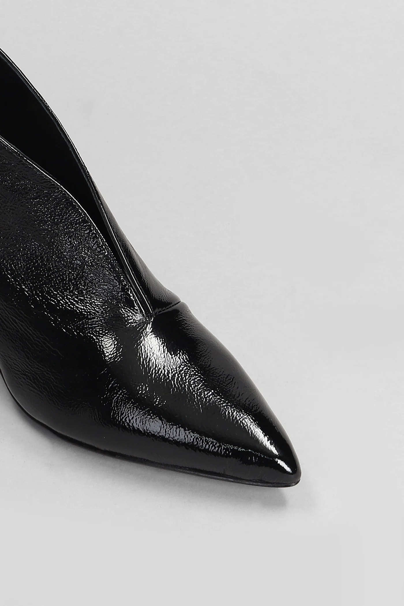 High heels Ankle boots in black leather - Image 5