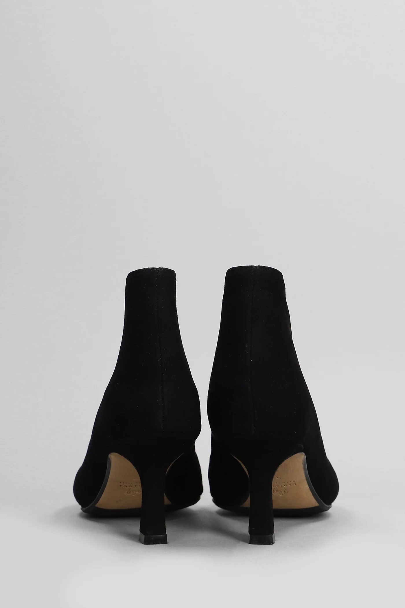 High heels Ankle boots in black suede - Image 4