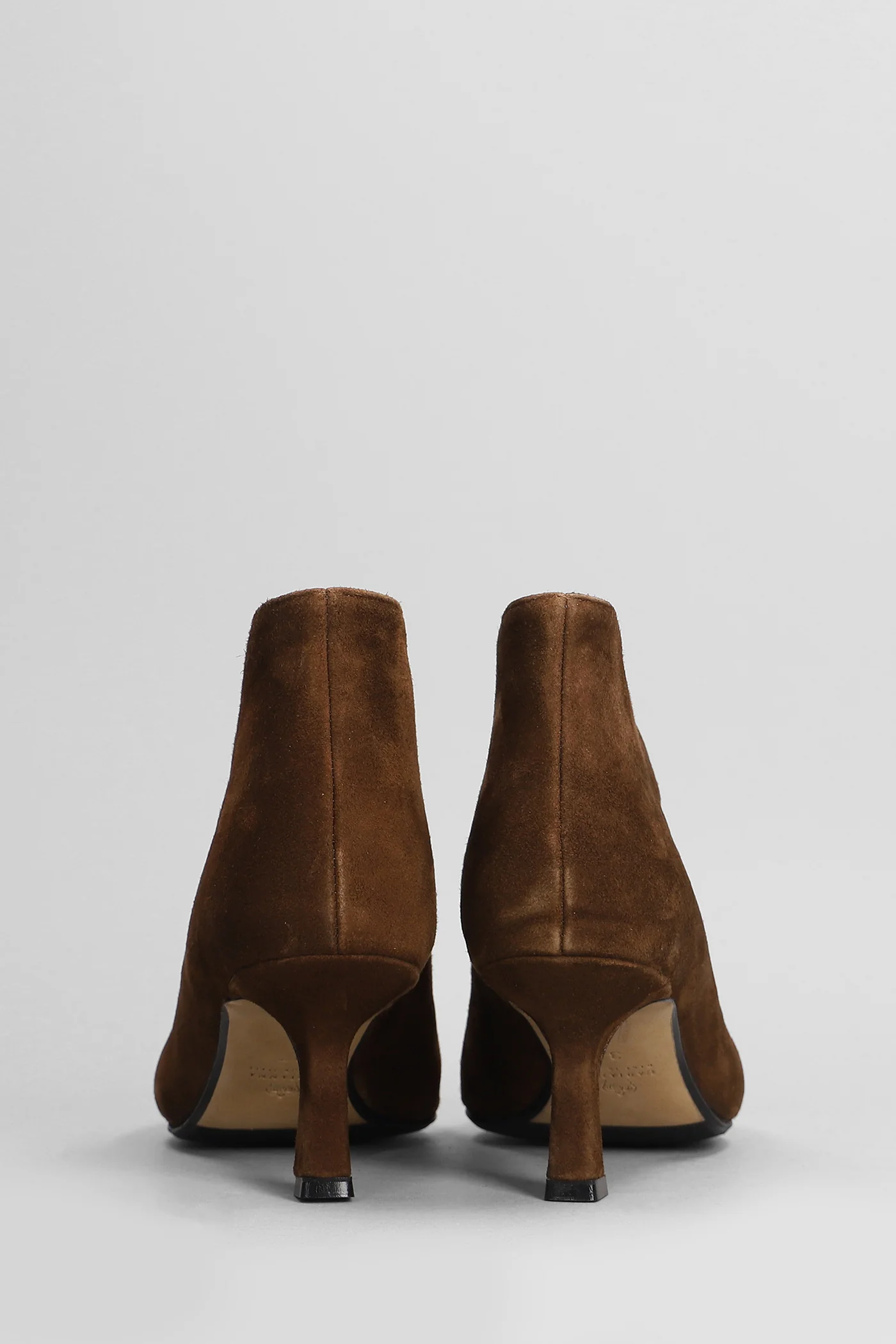 High heels Ankle boots in brown suede - Image 4