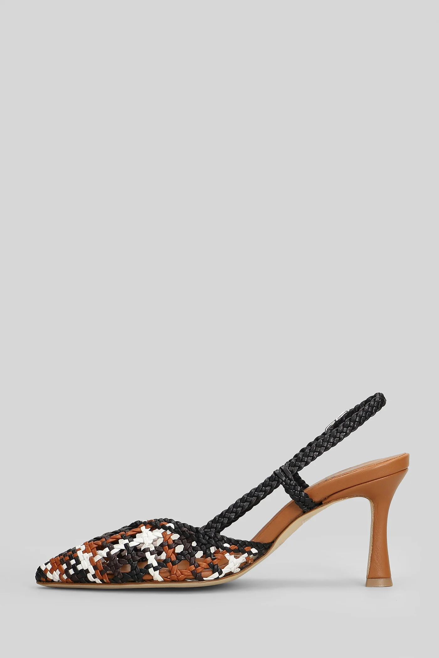 Pumps in leather color leather - Image 3