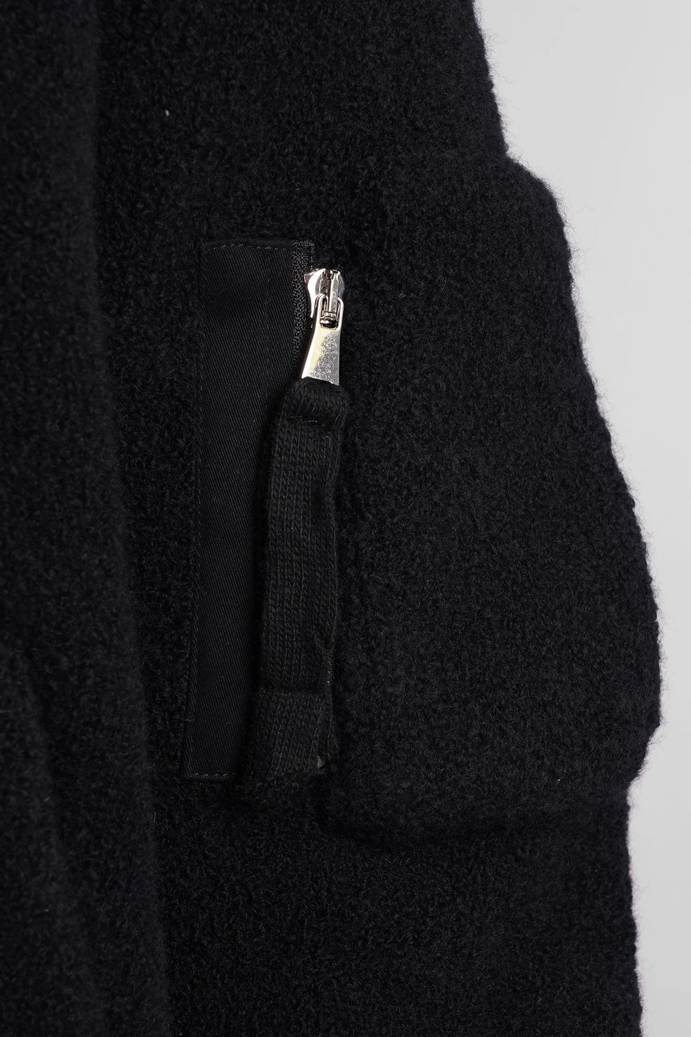 Bomber Jacket in black wool - Image 4