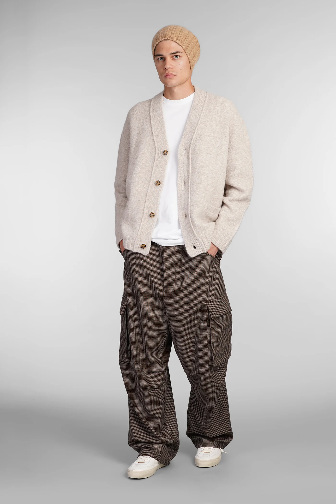Cardigan in beige wool - Image 2