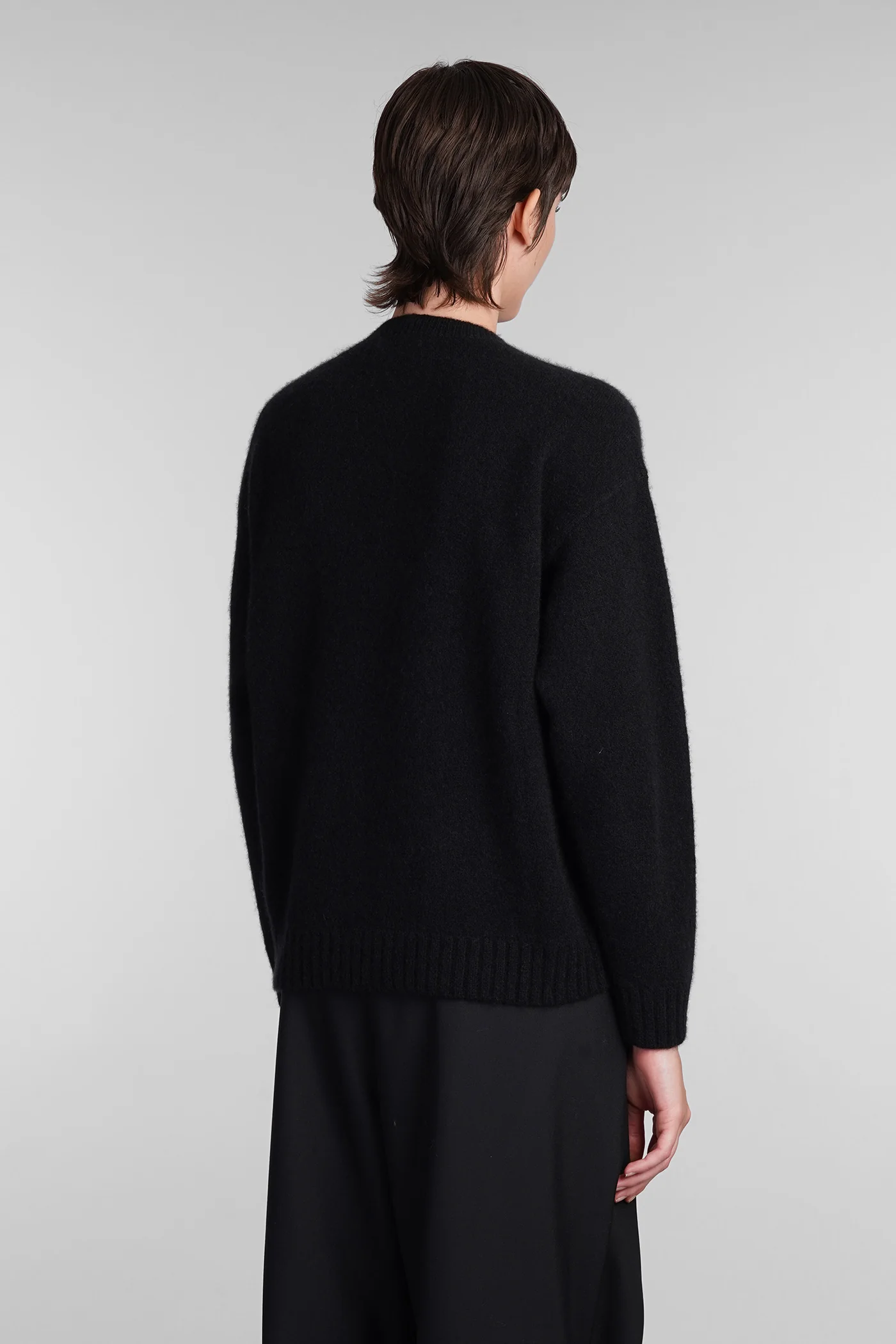 Knitwear in black cashmere - Image 3
