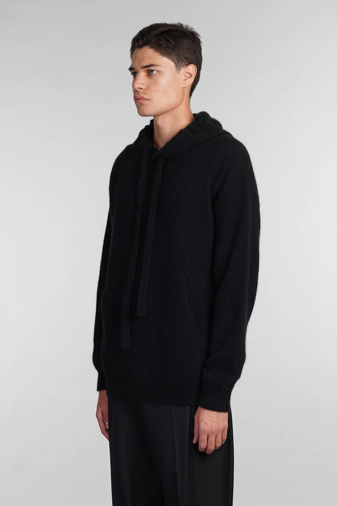Knitwear in black cashmere - Image 4