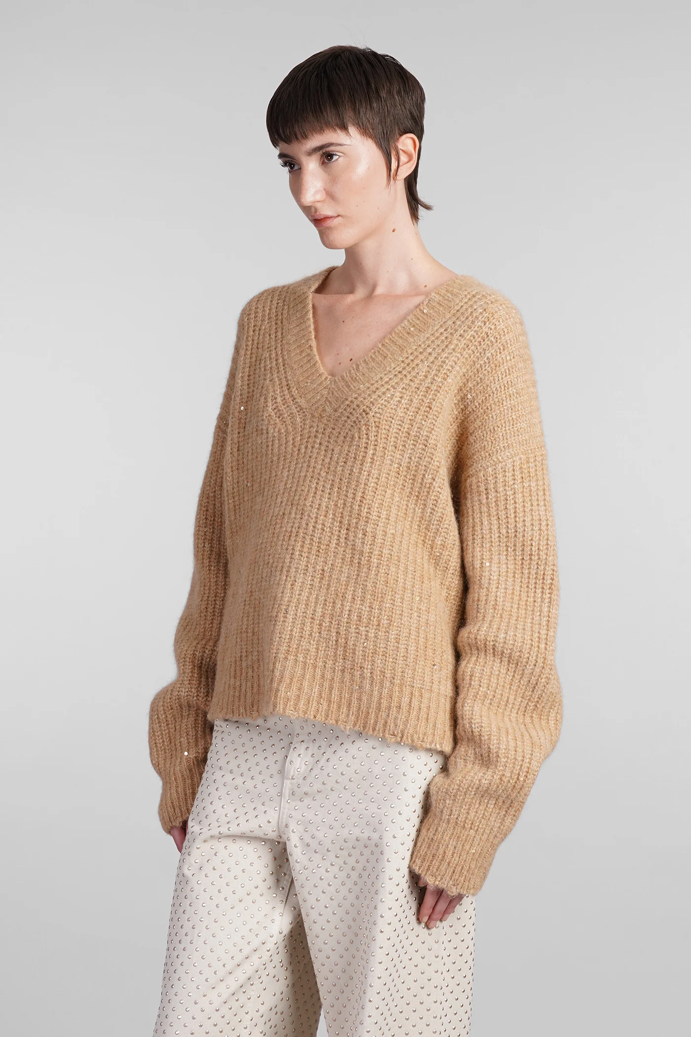 Knitwear in Camel cashmere - Image 4