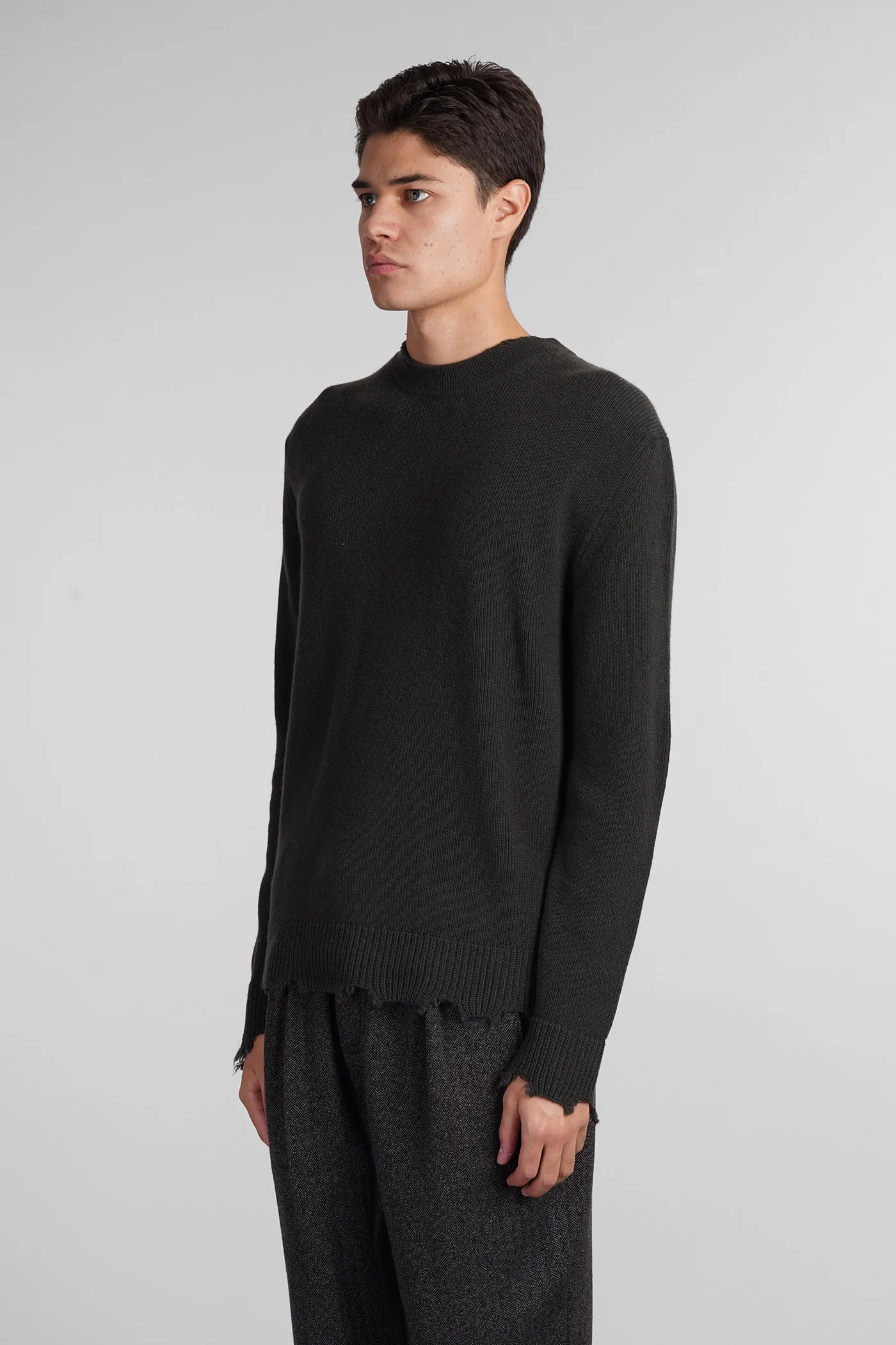 Knitwear in green wool - Image 4