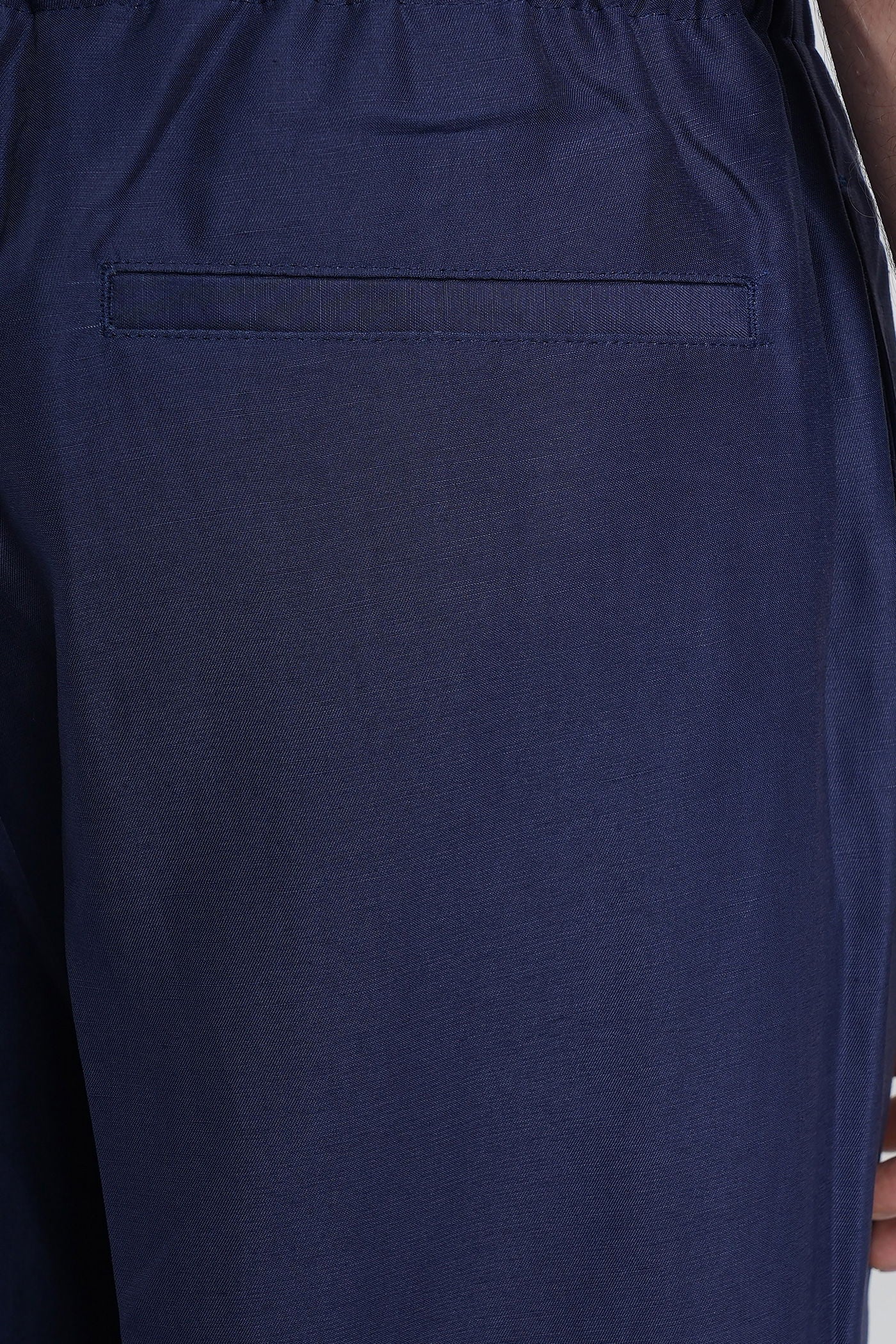 Pants in blue viscose - Image 5