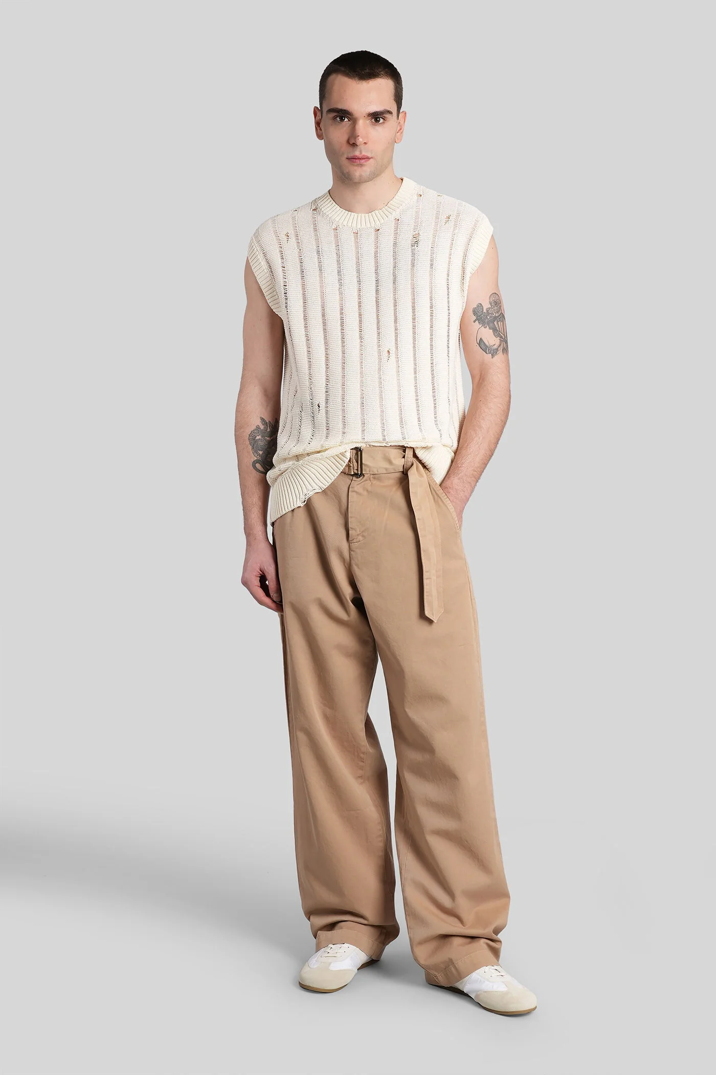 Pants in Camel denim - Image 2