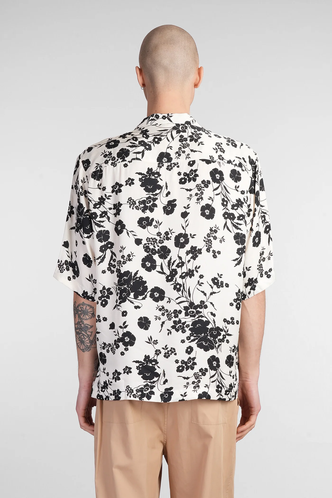 Shirt in beige viscose - Image 3