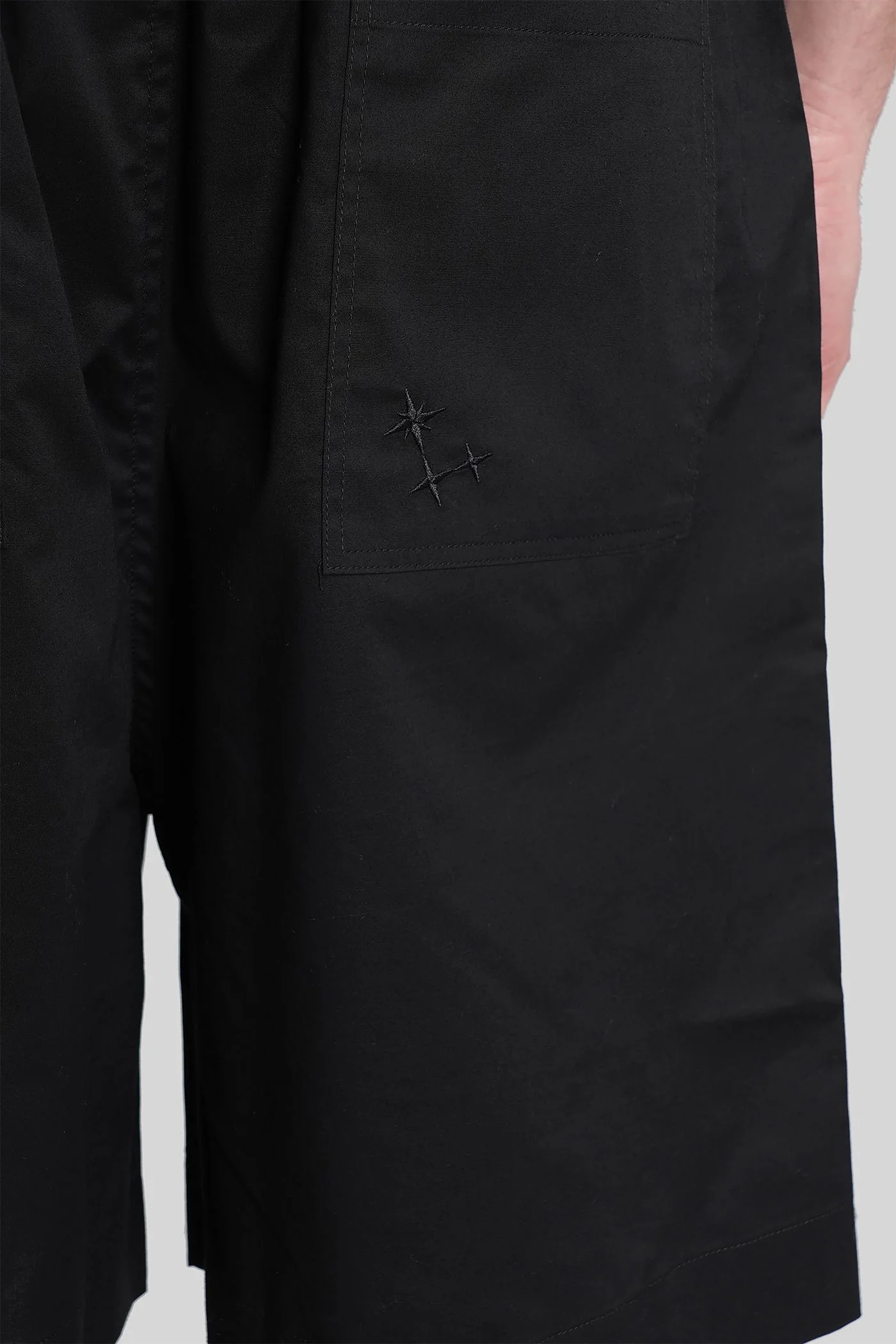 Shorts in black cotton - Image 5