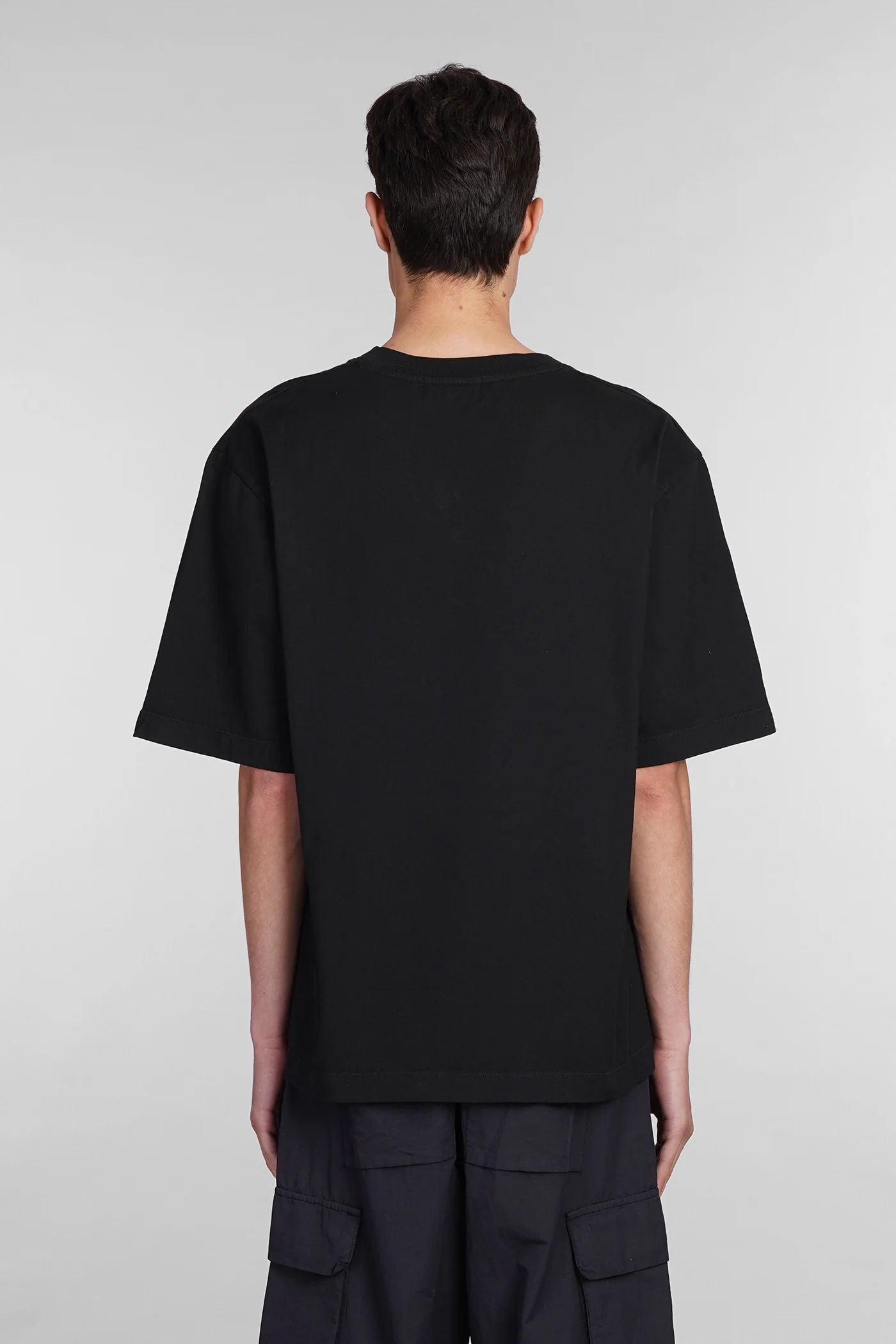 T-Shirt in black cotton - Image 3