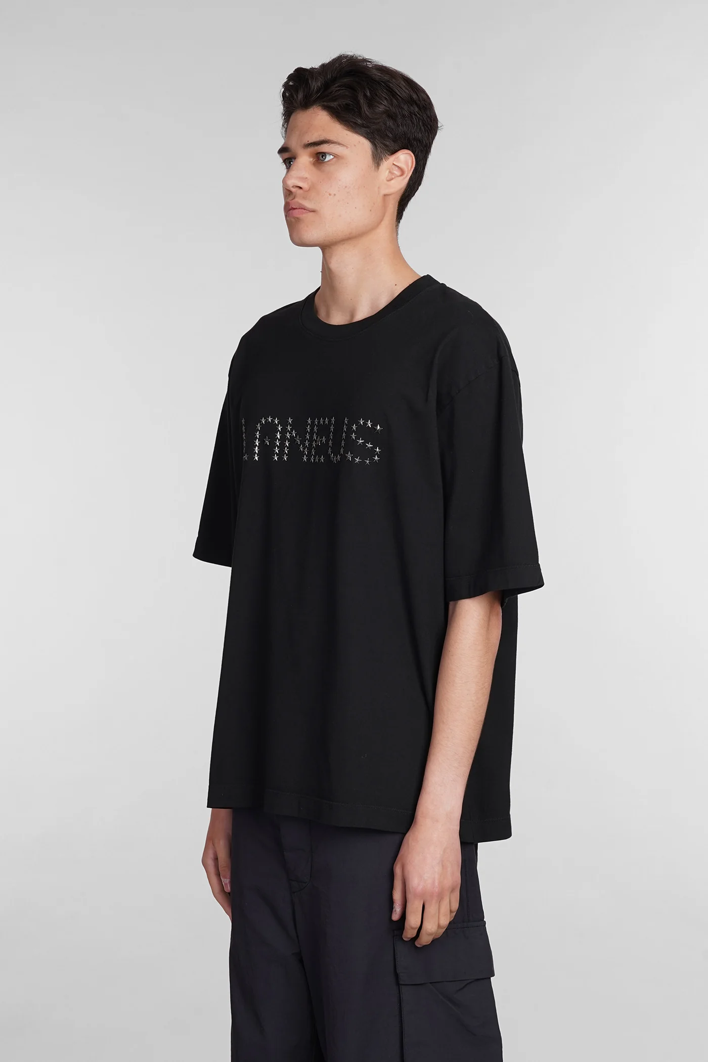 T-Shirt in black cotton - Image 4