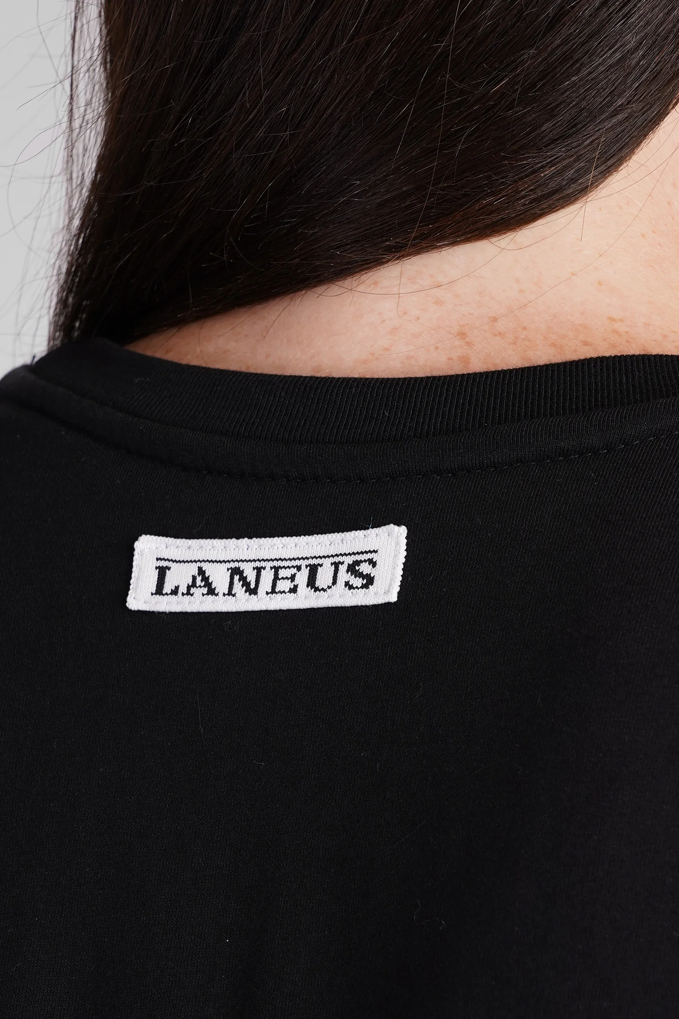 T-Shirt in black cotton - Image 30