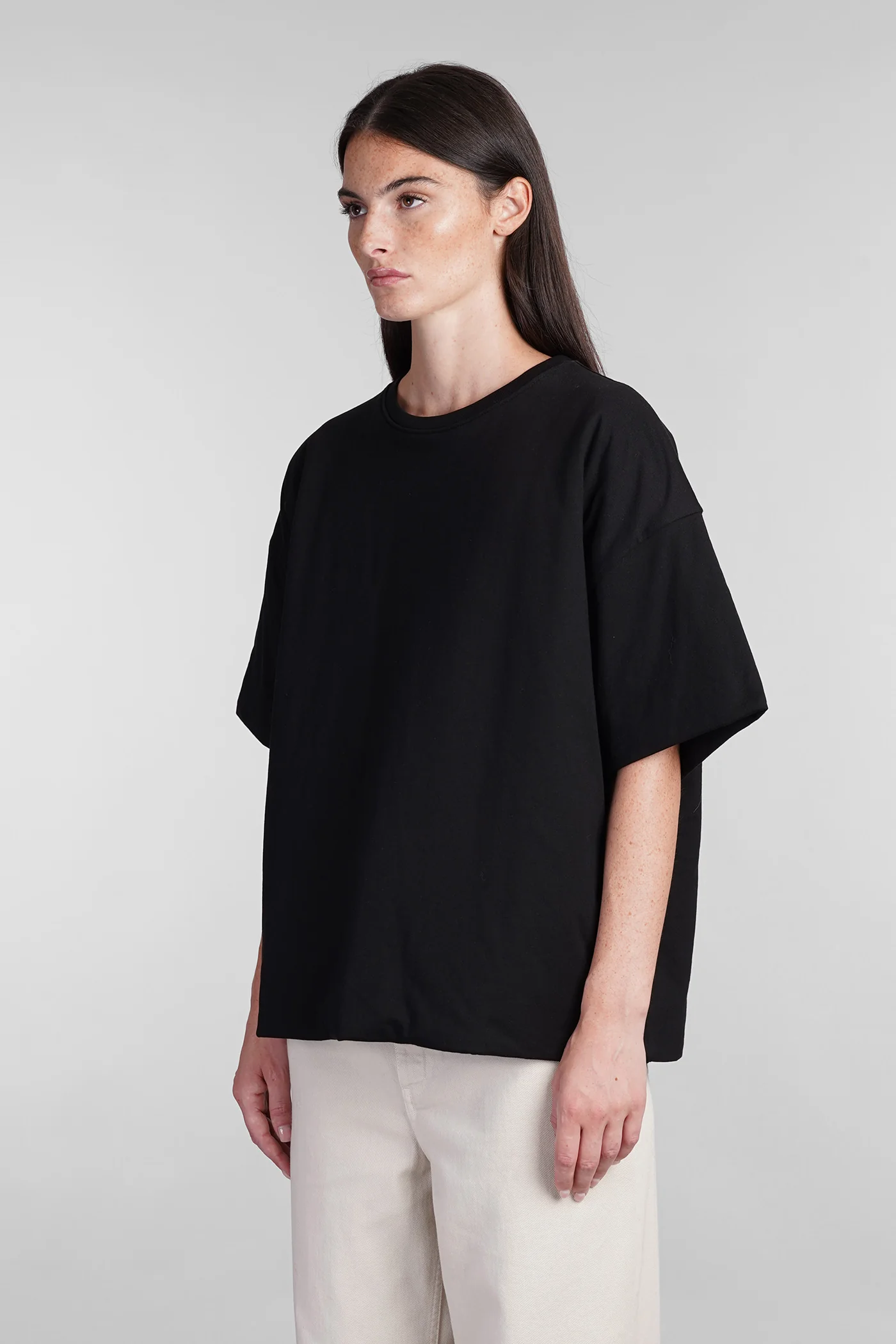 T-Shirt in black cotton - Image 34