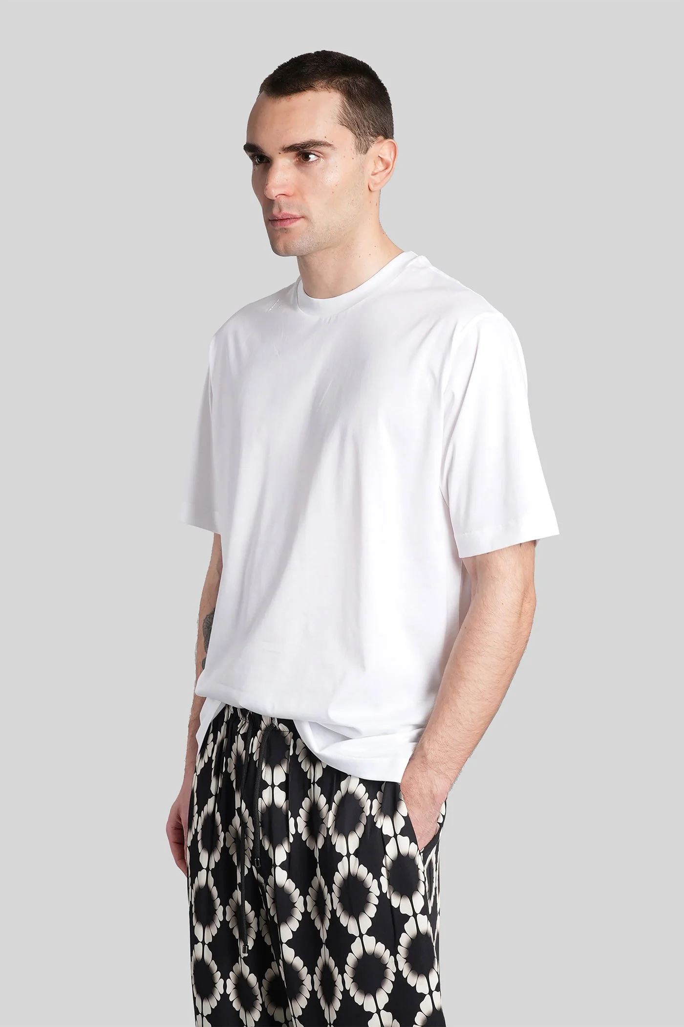 T-Shirt in white cotton - Image 4