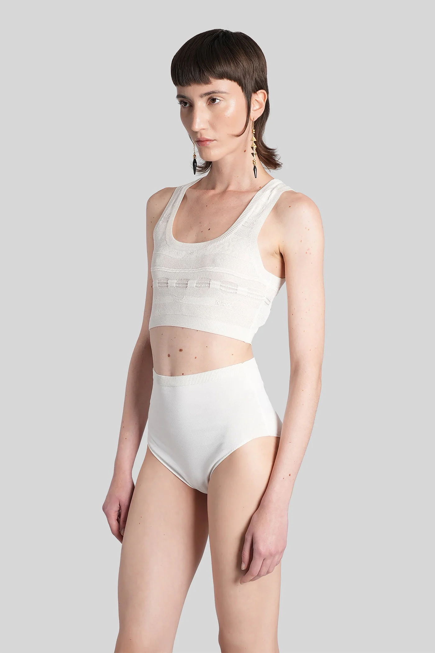 Topwear in beige viscose - Image 4