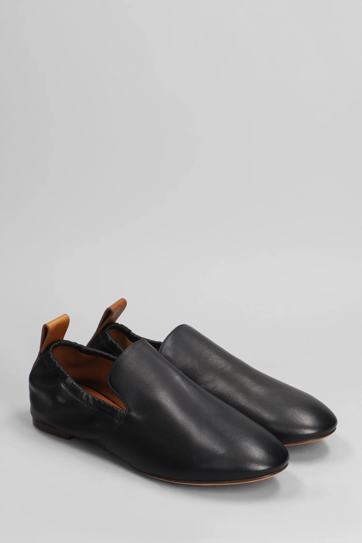 Ballet flats in black leather - Image 2