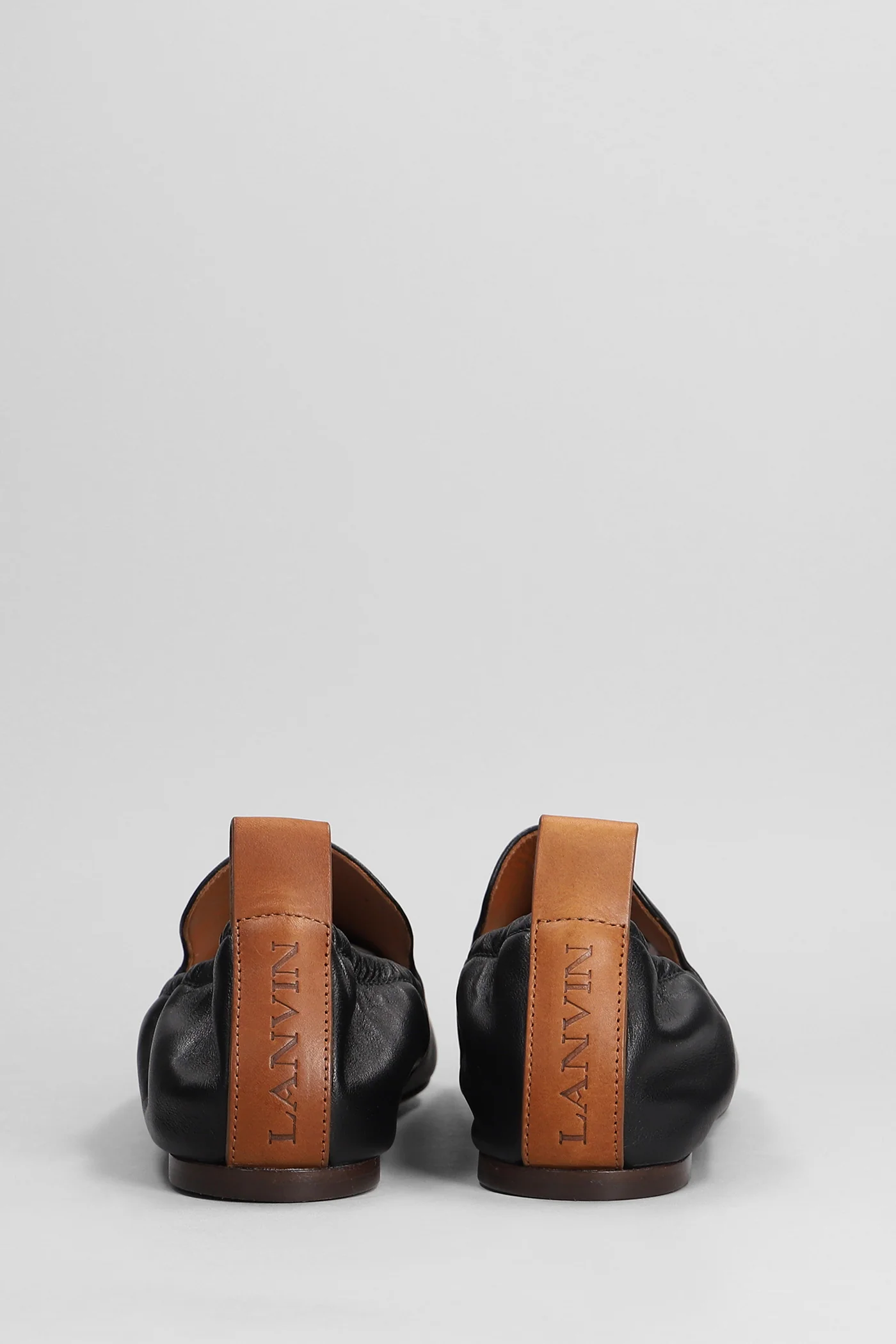 Ballet flats in black leather - Image 4