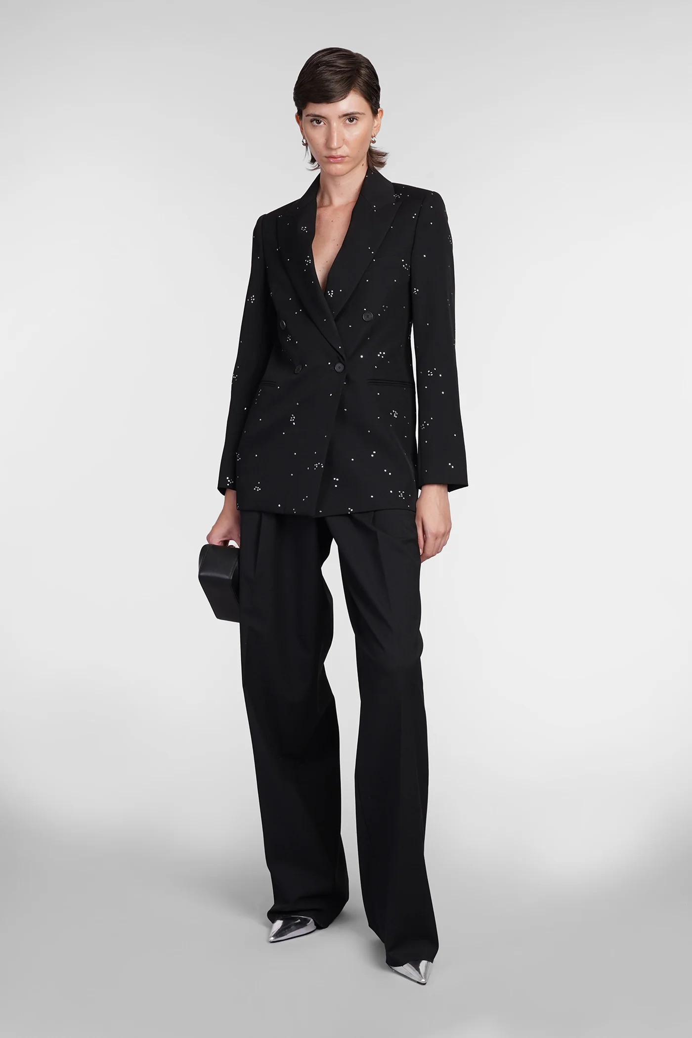 Blazer in black wool - Image 2