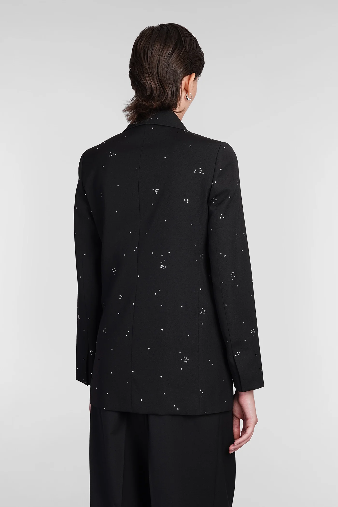 Blazer in black wool - Image 3