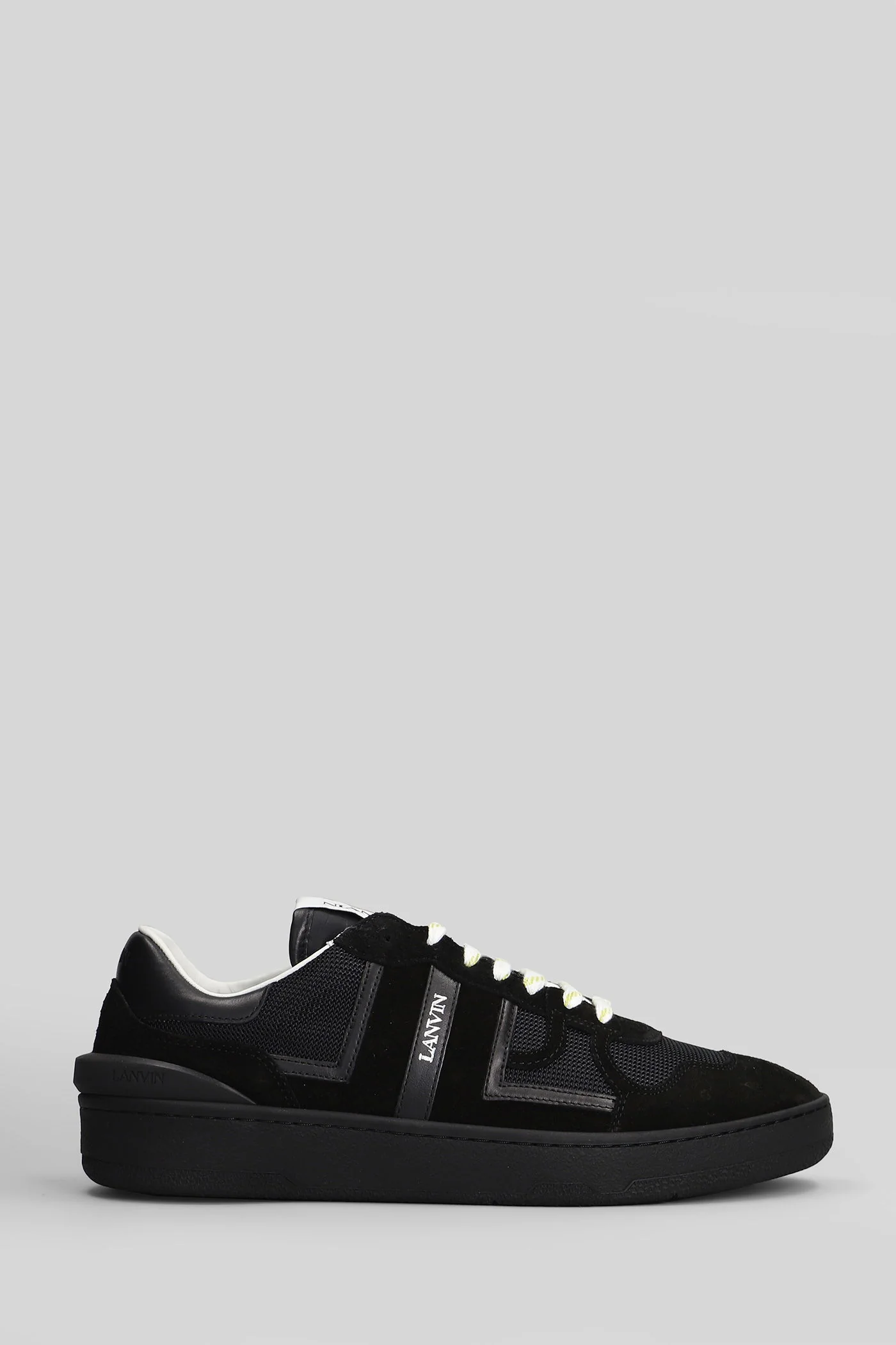 Clay Sneakers in black suede and leather