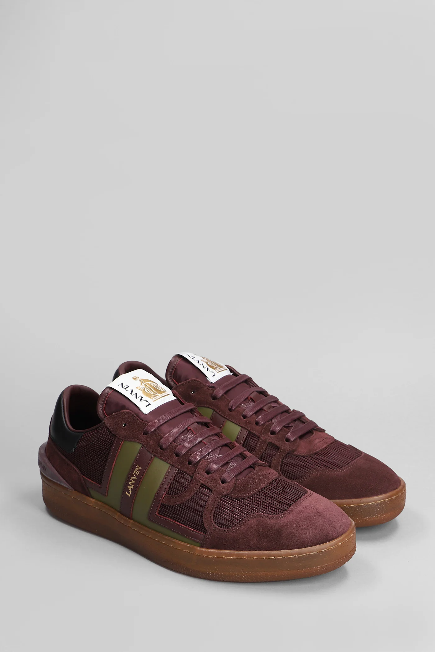 Clay Sneakers in bordeaux Suede and fabric - Image 2