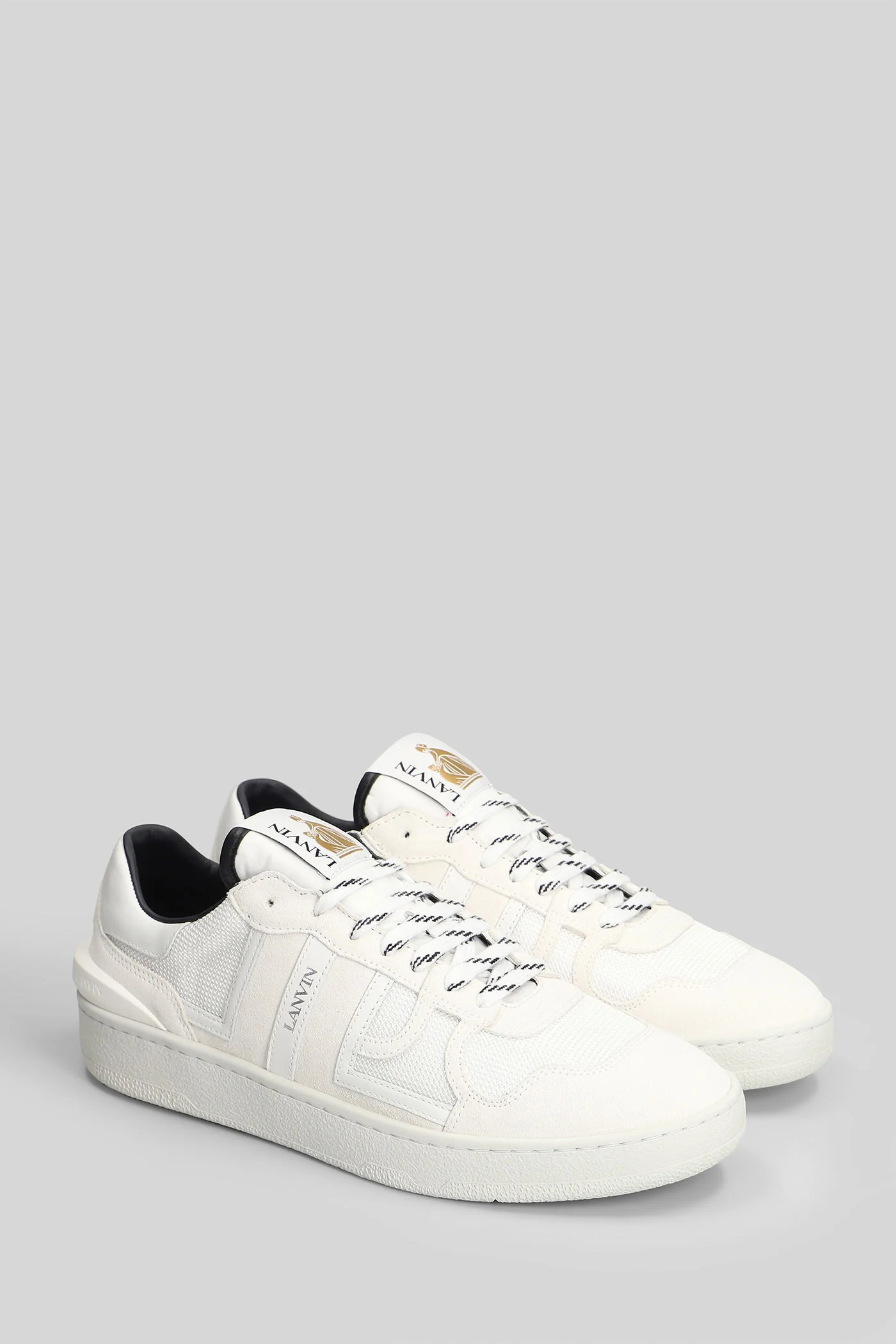 Clay Sneakers in white suede and leather - Image 2