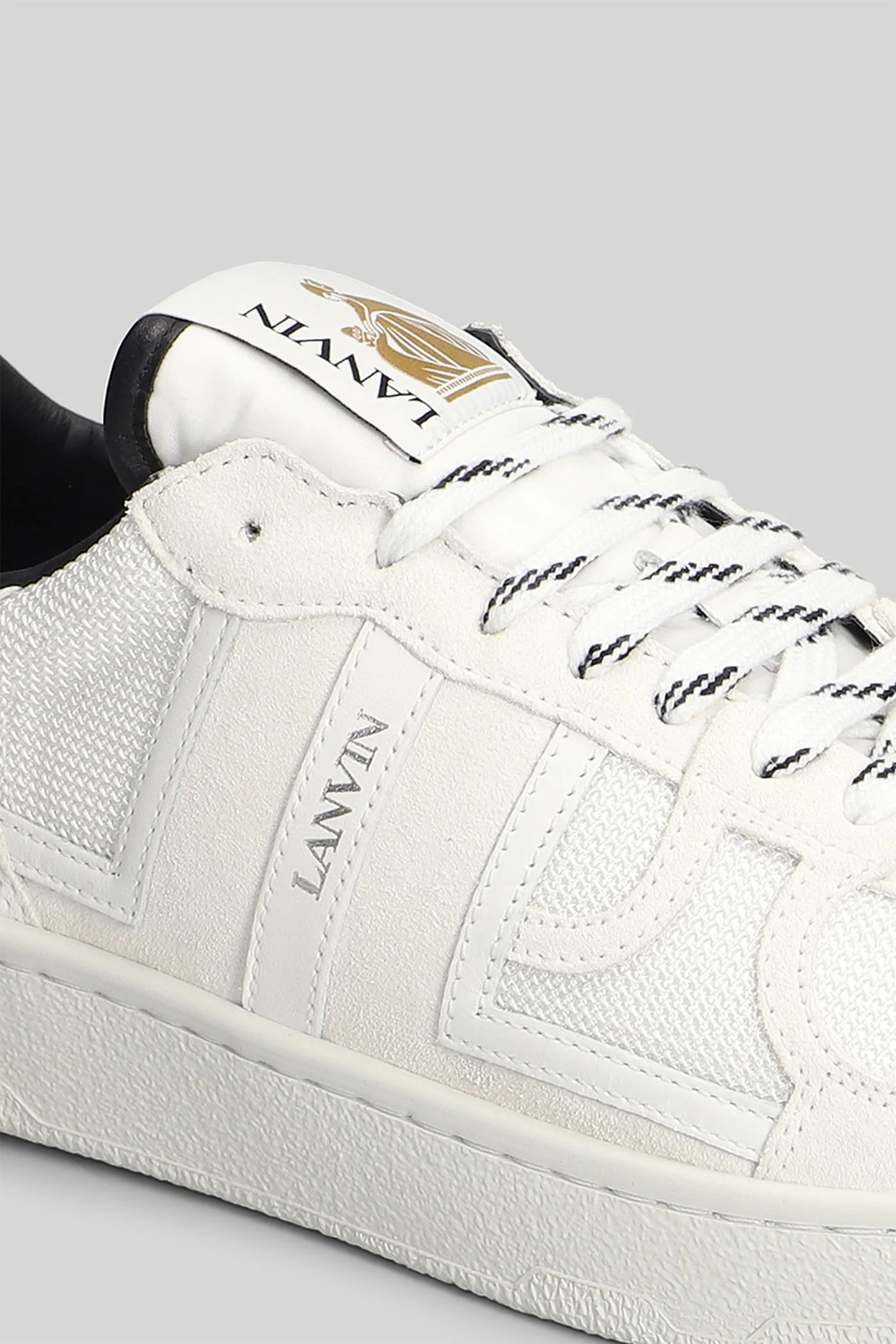 Clay Sneakers in white suede and leather - Image 5