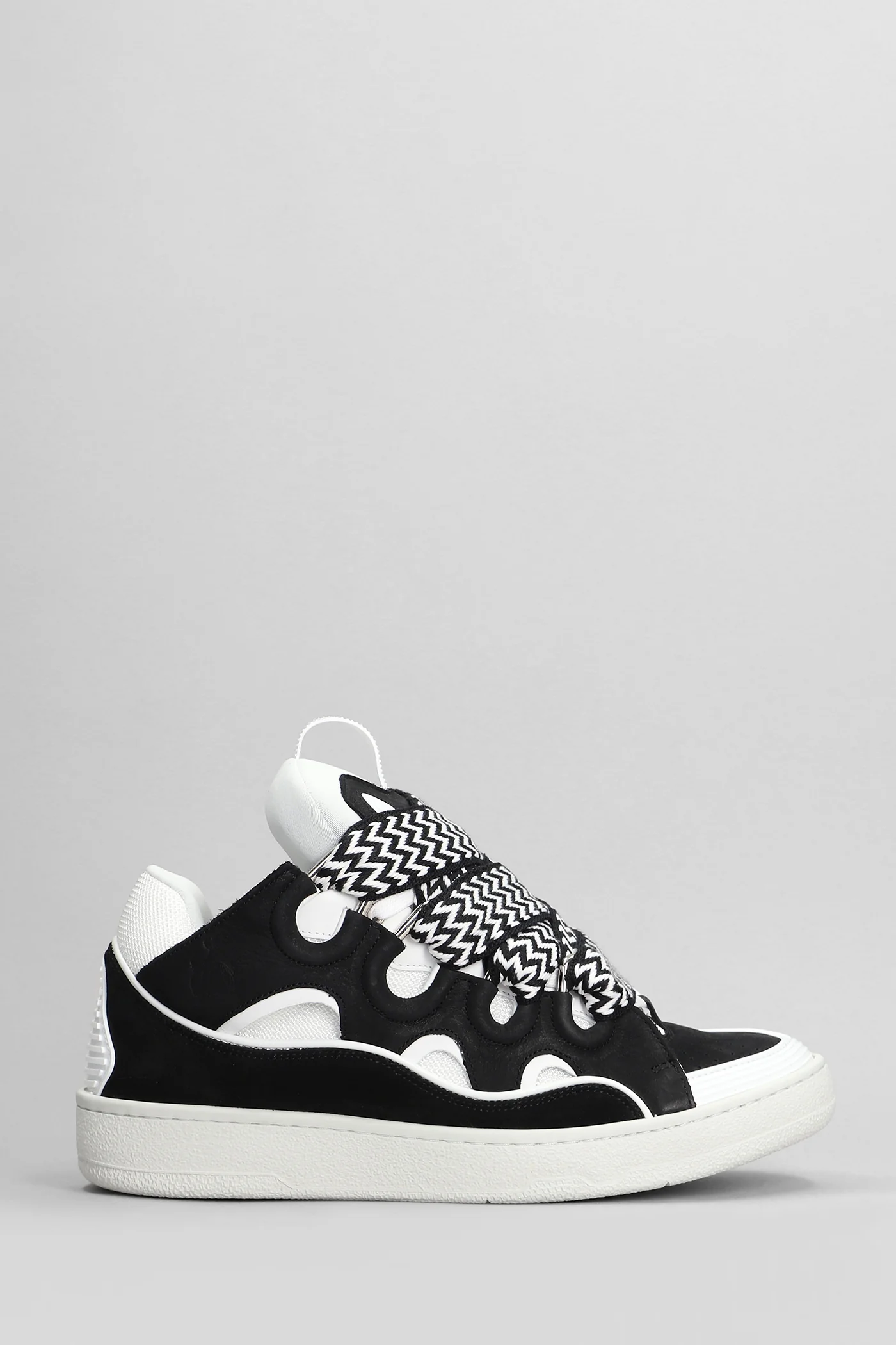 Curb Sneakers in black leather