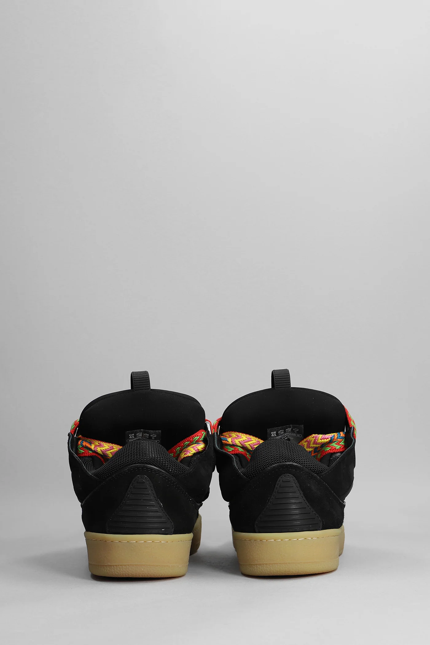 Curb Sneakers in black leather - Image 4
