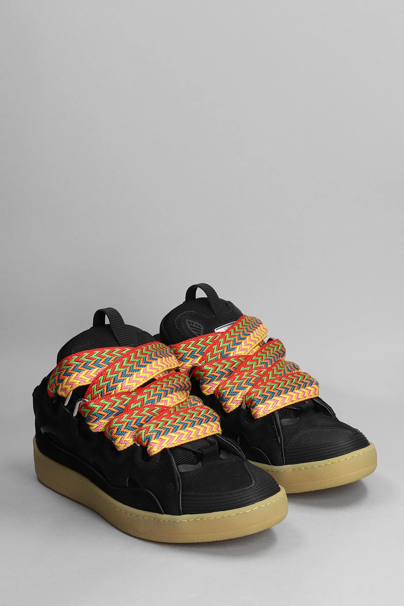 Curb Sneakers in black leather - Image 7