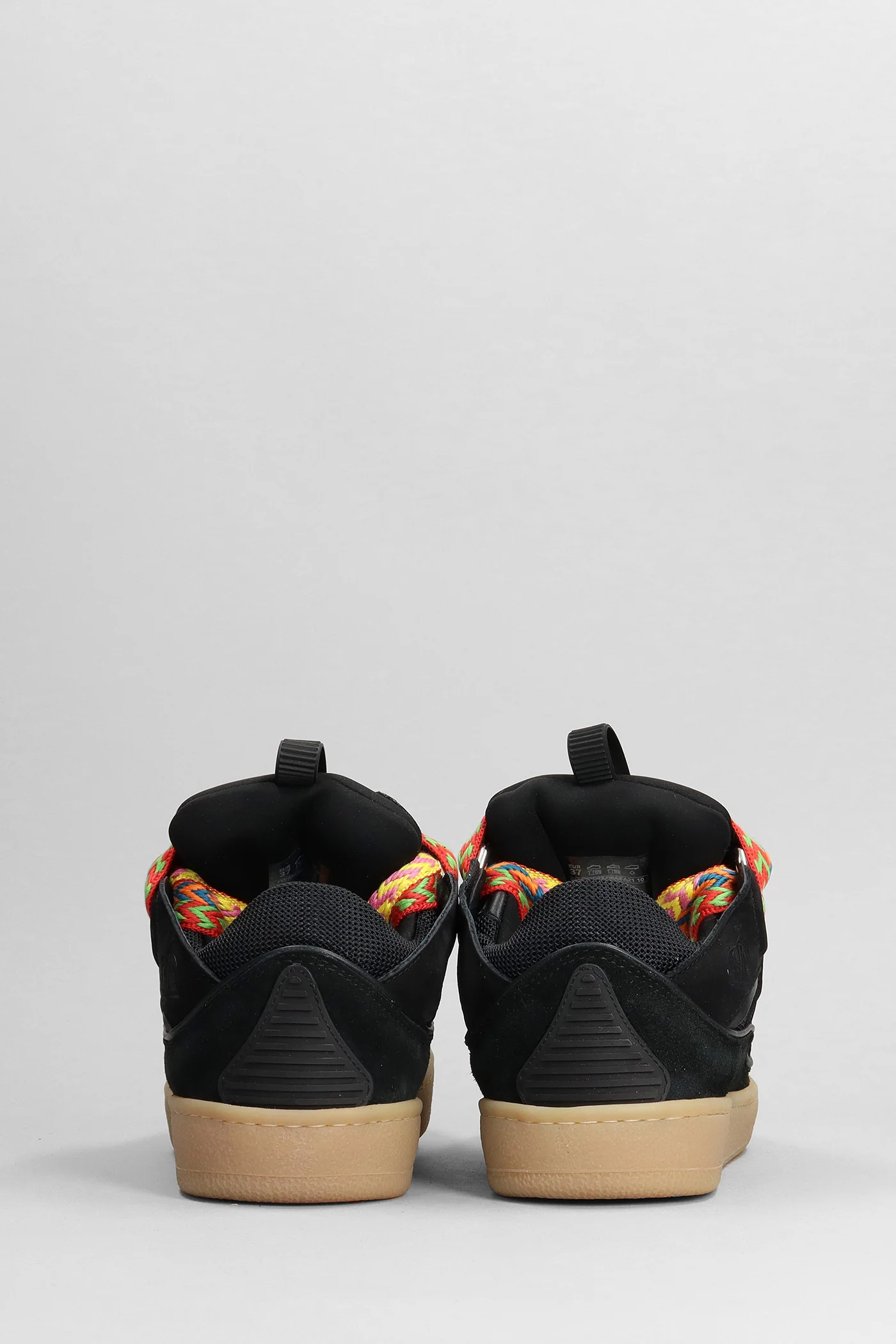 Curb Sneakers in black suede and leather - Image 4