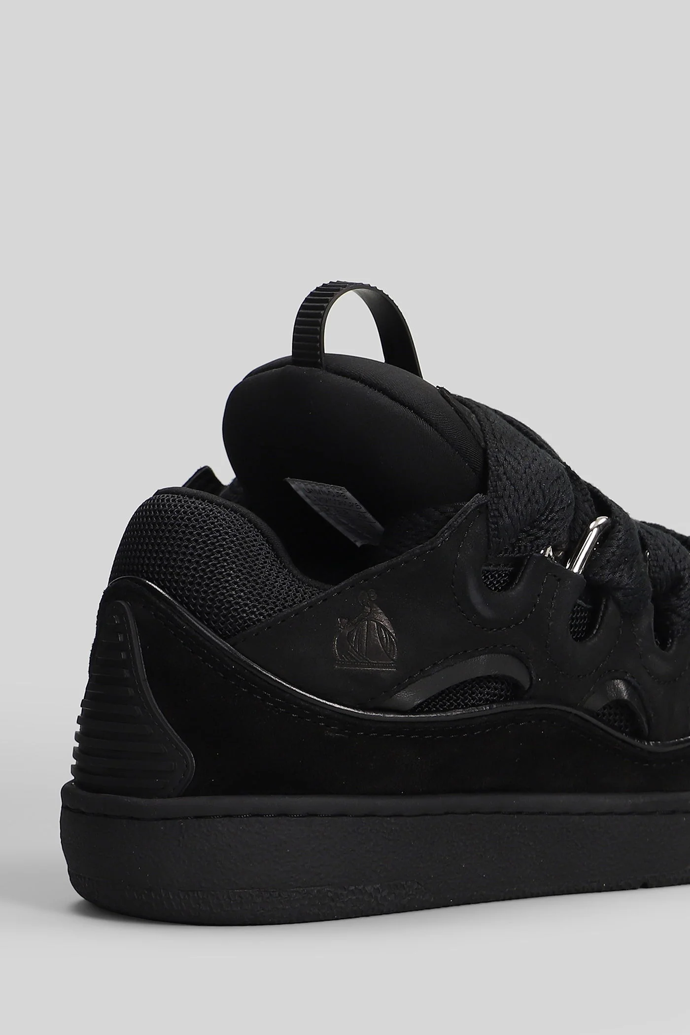 Curb Sneakers in black suede and leather - Image 5