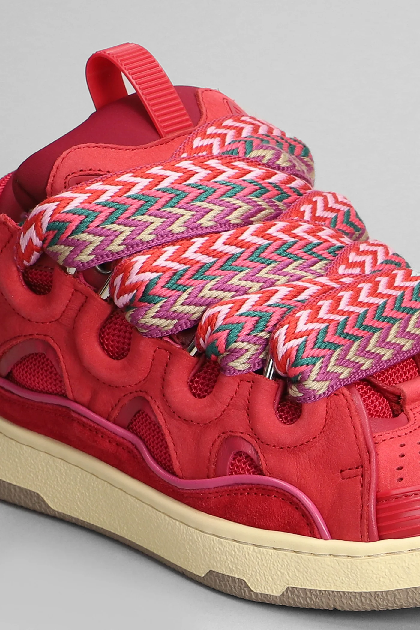 Curb Sneakers in fuxia suede and leather - Image 20
