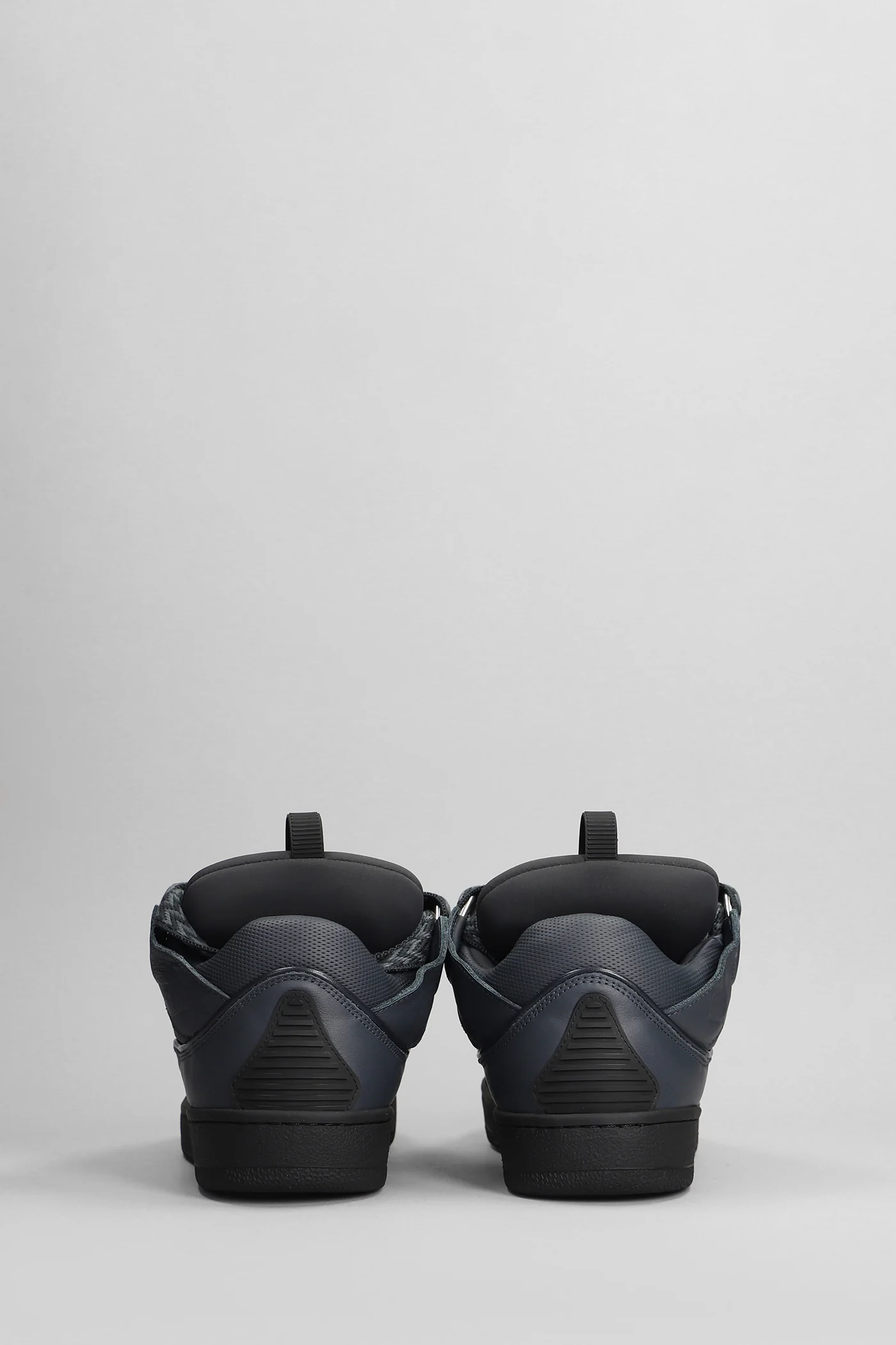 Curb Sneakers in grey leather - Image 4