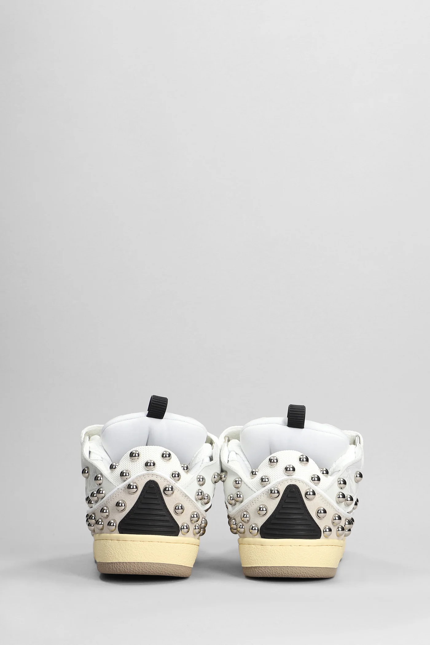 Curb Sneakers in white leather - Image 4