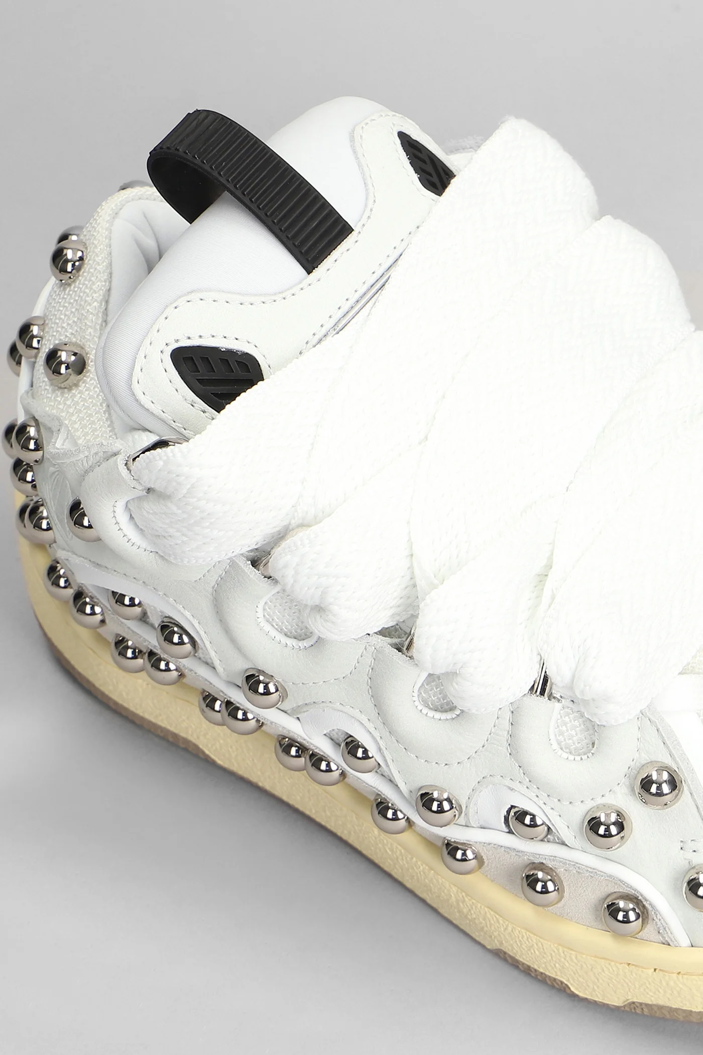 Curb Sneakers in white leather - Image 5