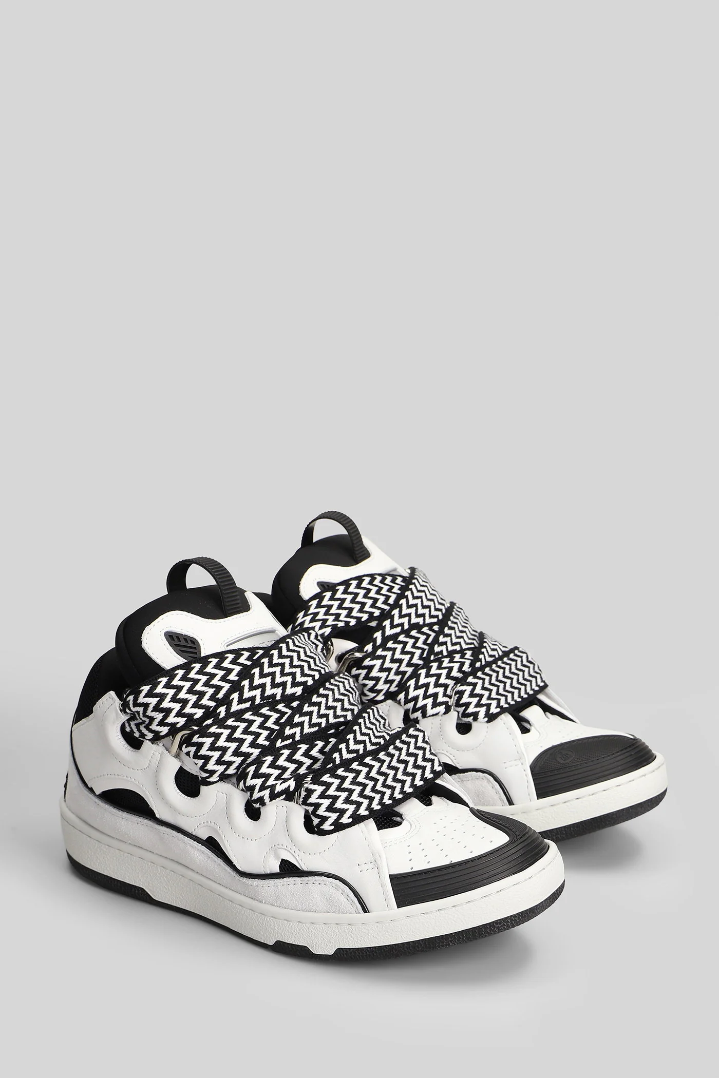 Curb Sneakers in white leather - Image 2