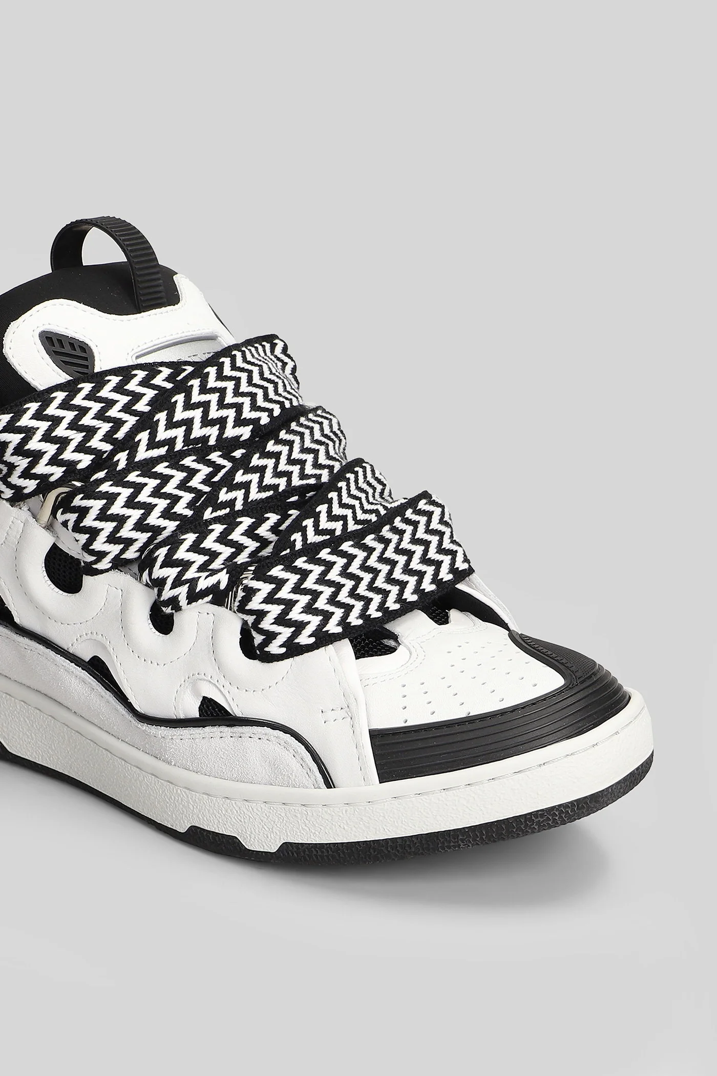 Curb Sneakers in white leather - Image 5