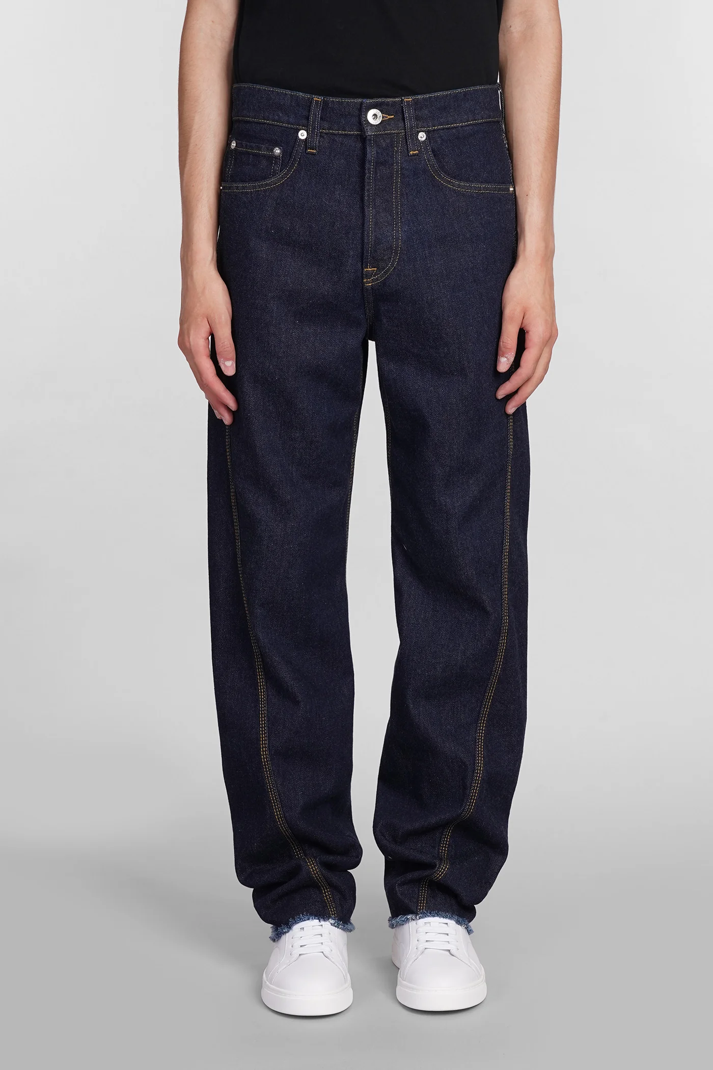Jeans in blue cotton