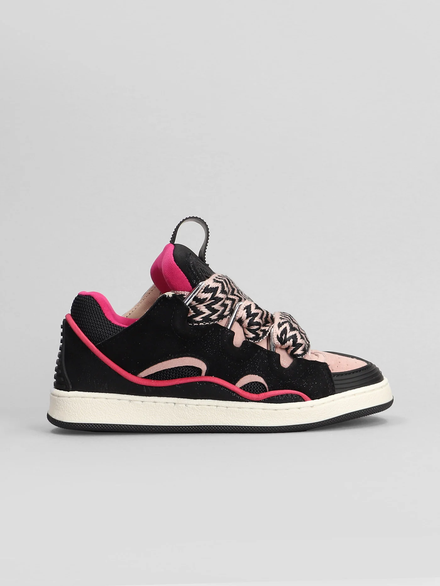 Curb Sneakers in black suede