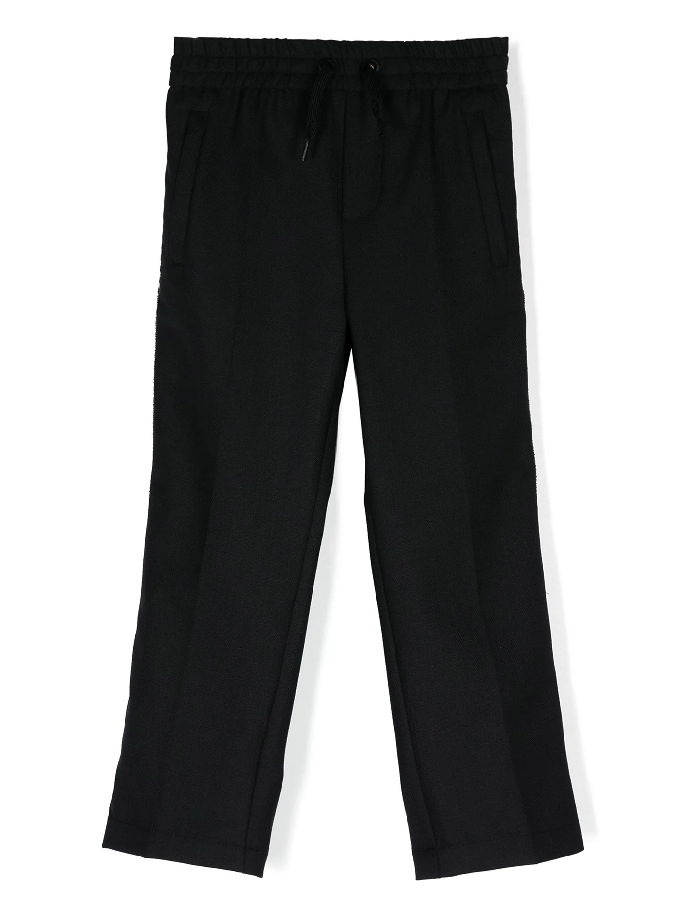 Pants in black wool