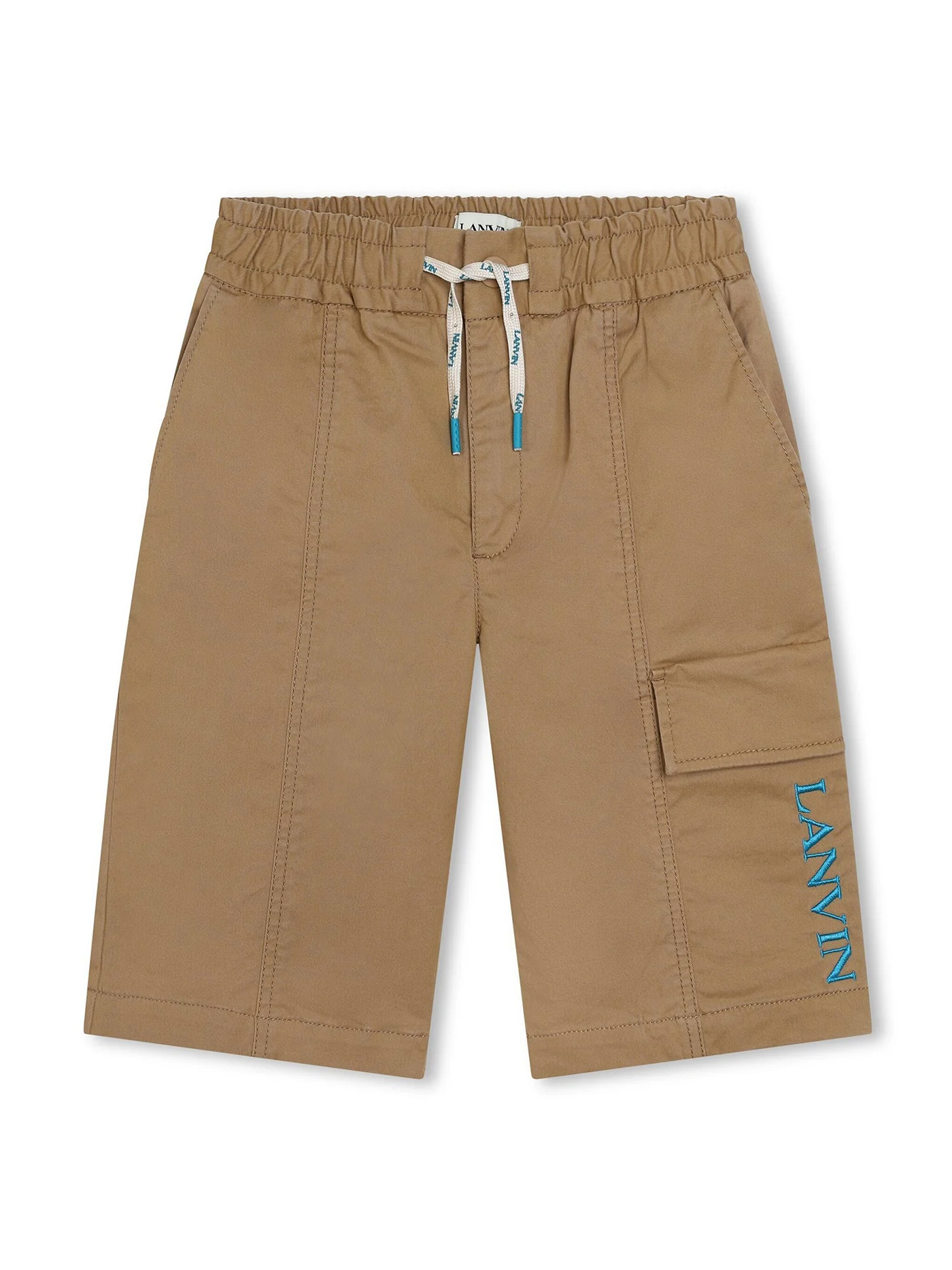 Shorts in beige cotton