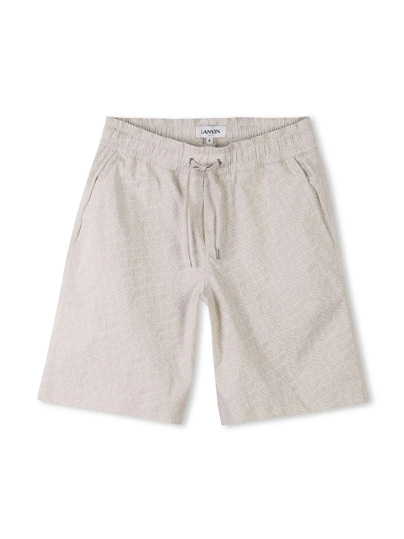 Shorts in beige cotton