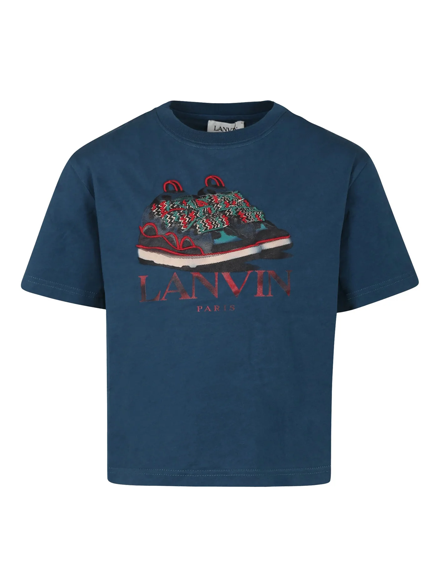 T-Shirt in blue cotton
