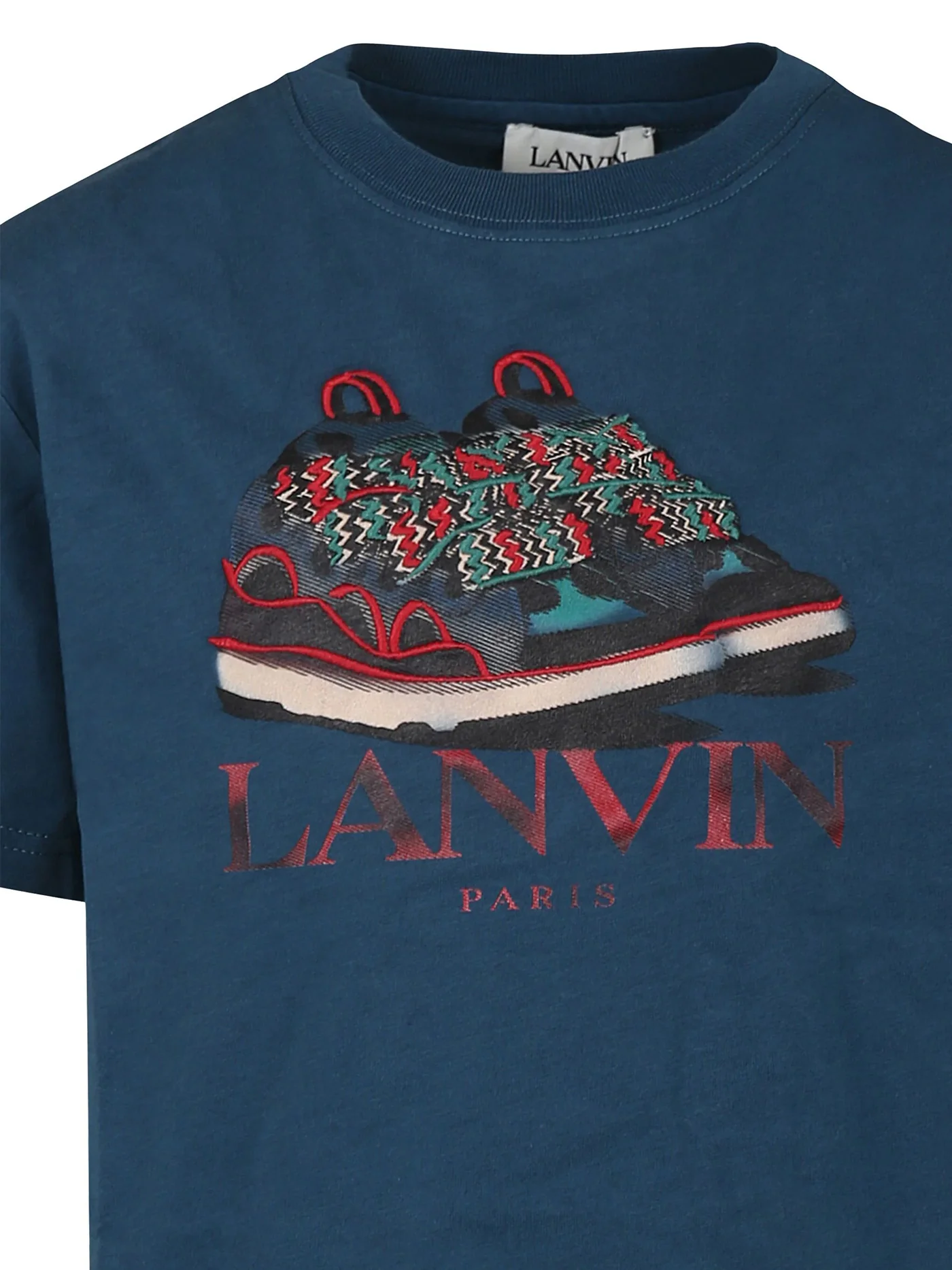 T-Shirt in blue cotton - Image 3